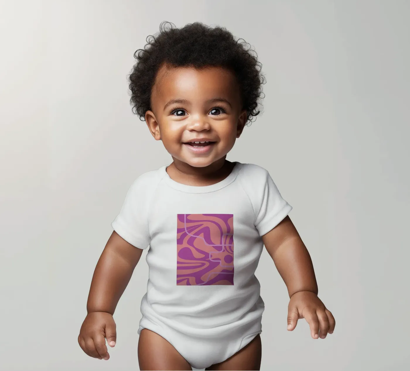 Wave Pattern Lines body bébé de MODERN NUANCE