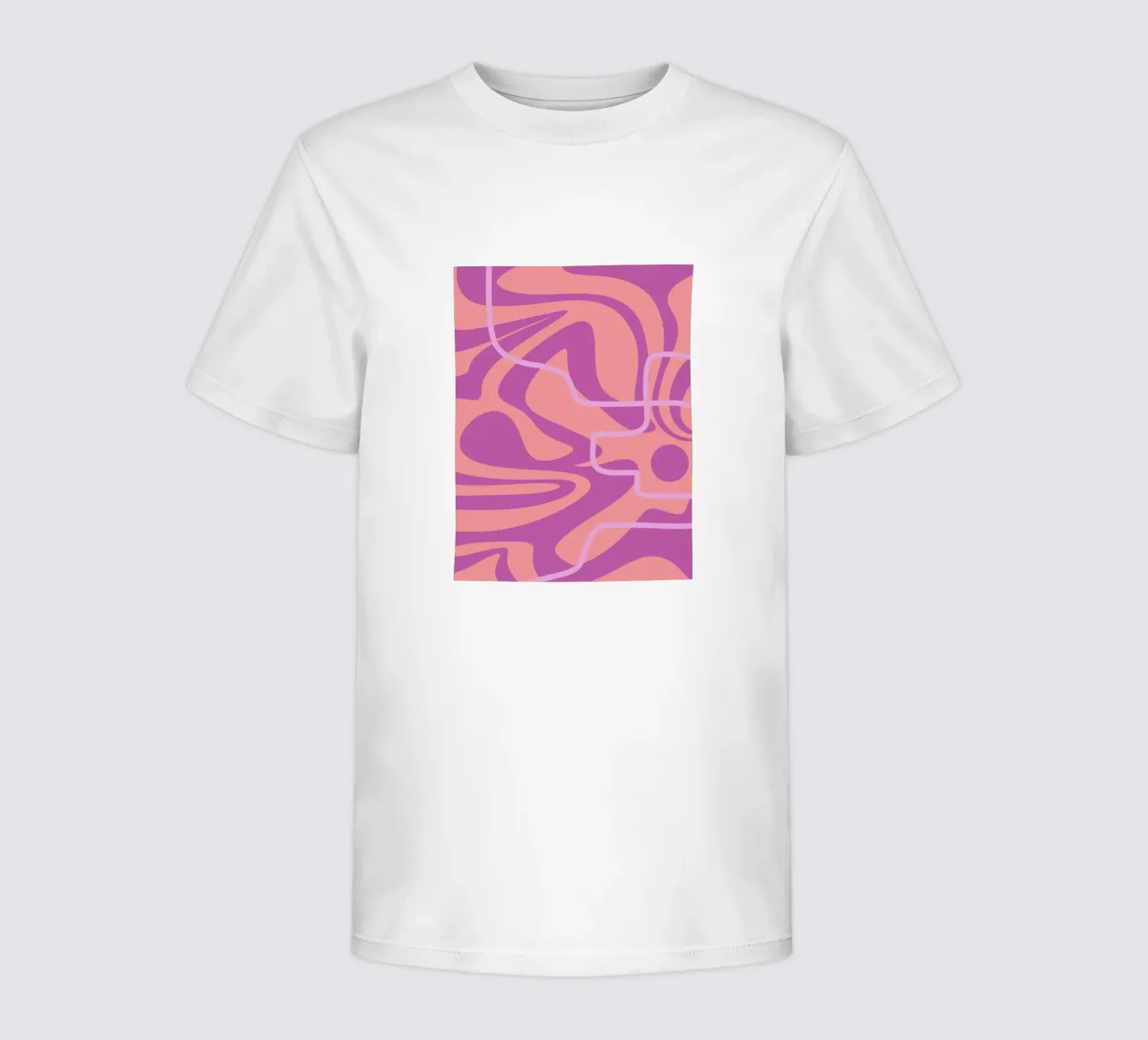Wellenmuster-Linien Kinder T-Shirt von MODERN NUANCE