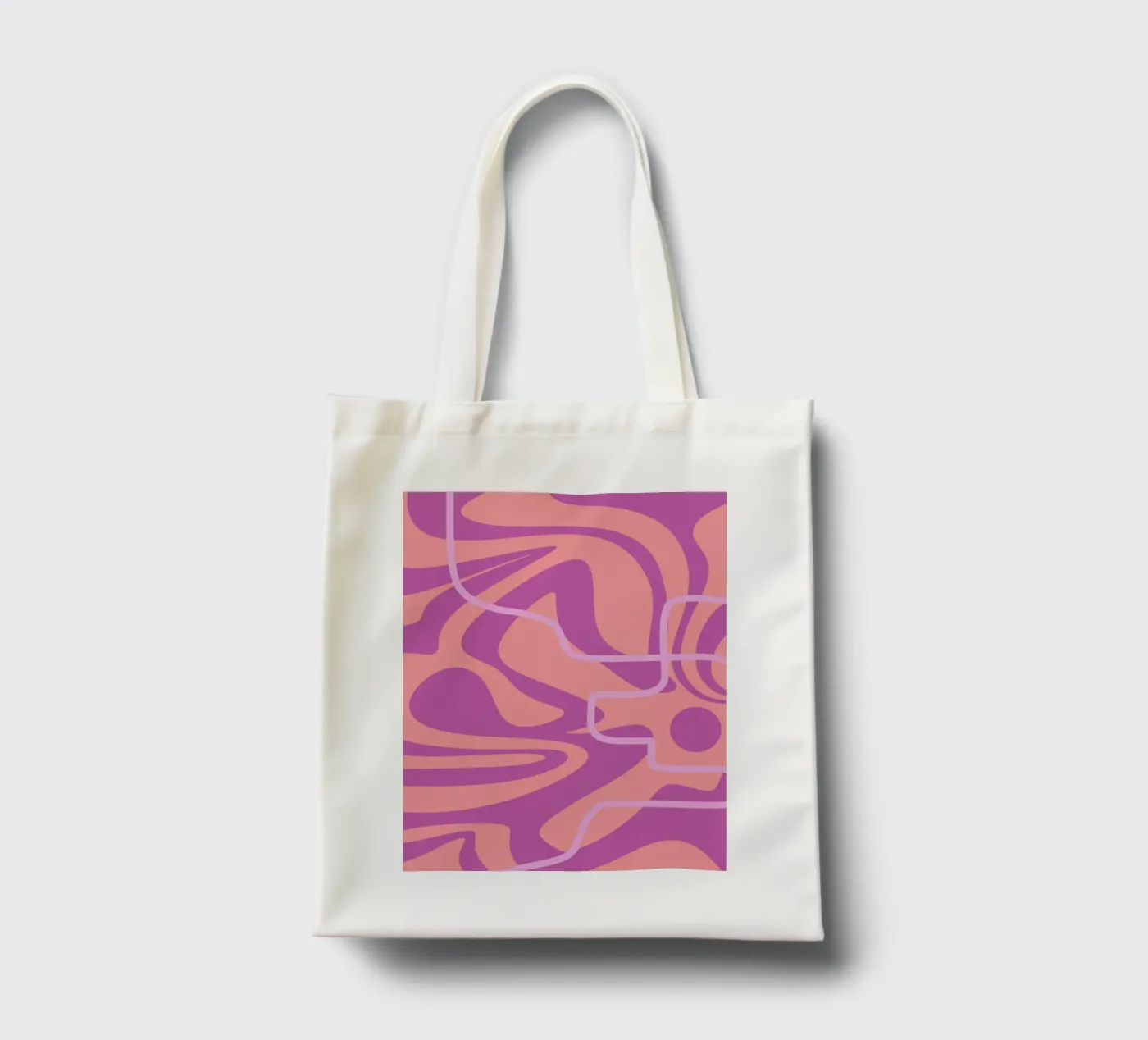 Wave Pattern Lines tote bag by MODERN NUANCE