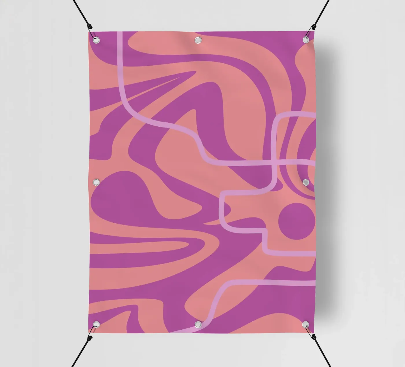 Wave Pattern Lines PVC Plane von MODERN NUANCE