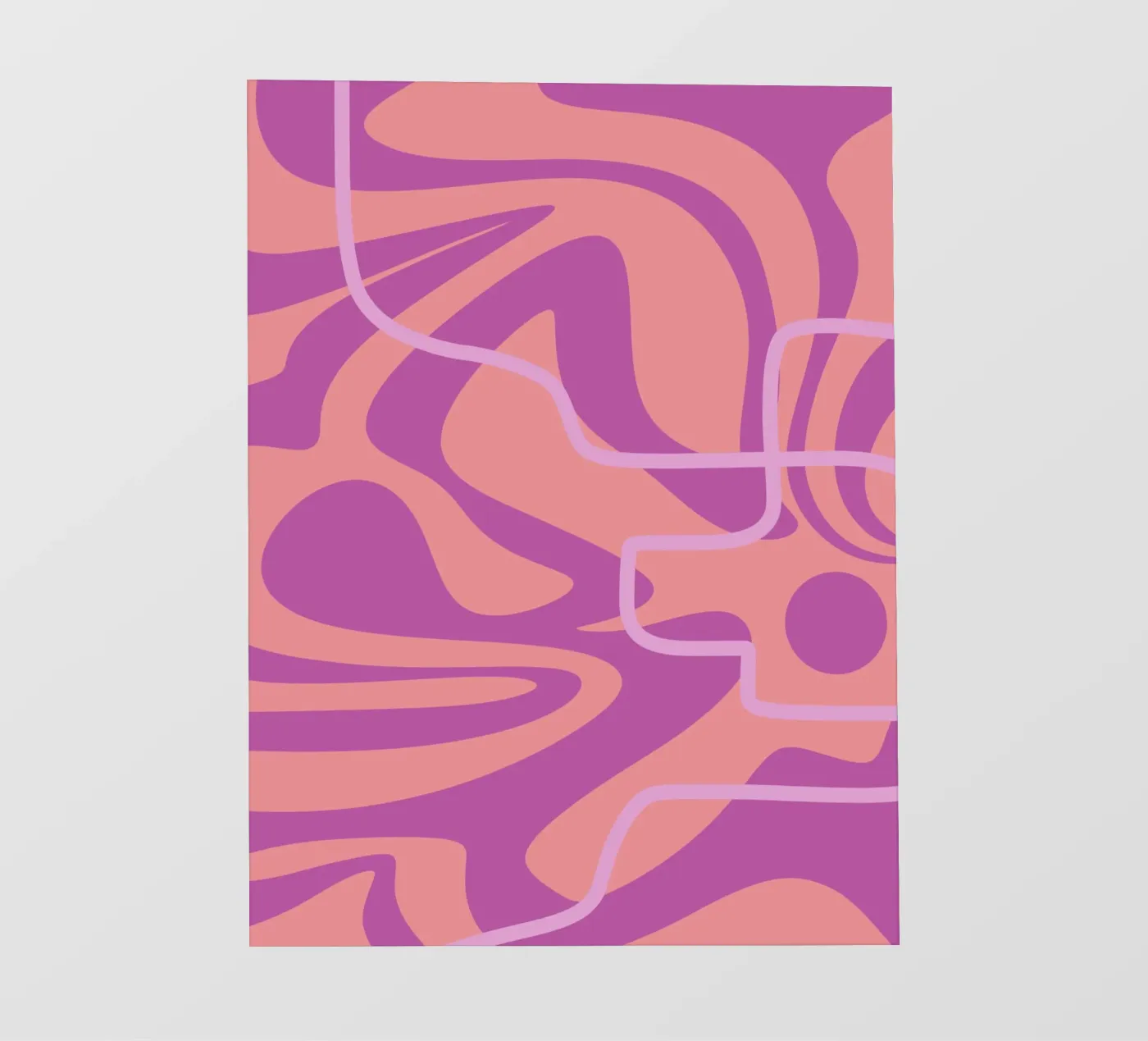 Wave Pattern Lines PVC Plane von MODERN NUANCE