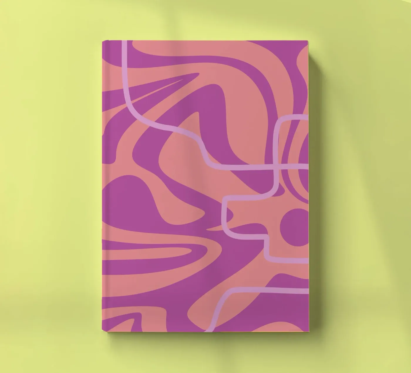 Wave Pattern Lines notebook by MODERN NUANCE