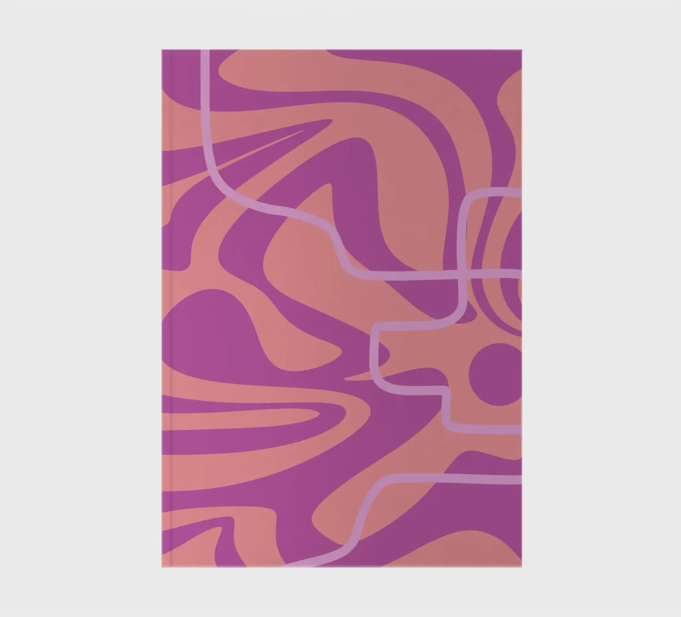 Wave Pattern Lines notebook by MODERN NUANCE