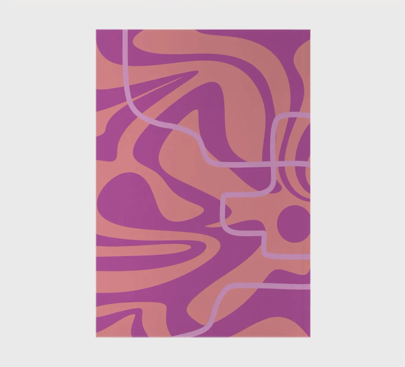 Wave Pattern Lines Notizbuch von MODERN NUANCE