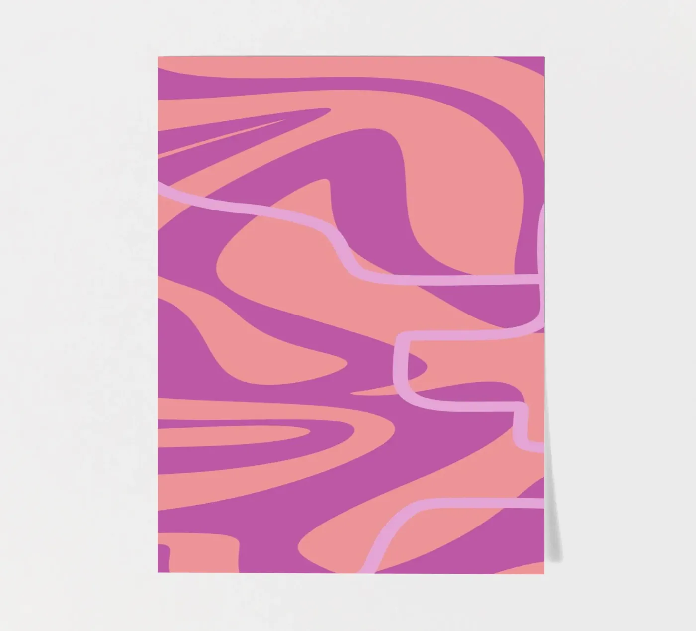 Golfpatroon Lijnen stickervel van MODERN NUANCE