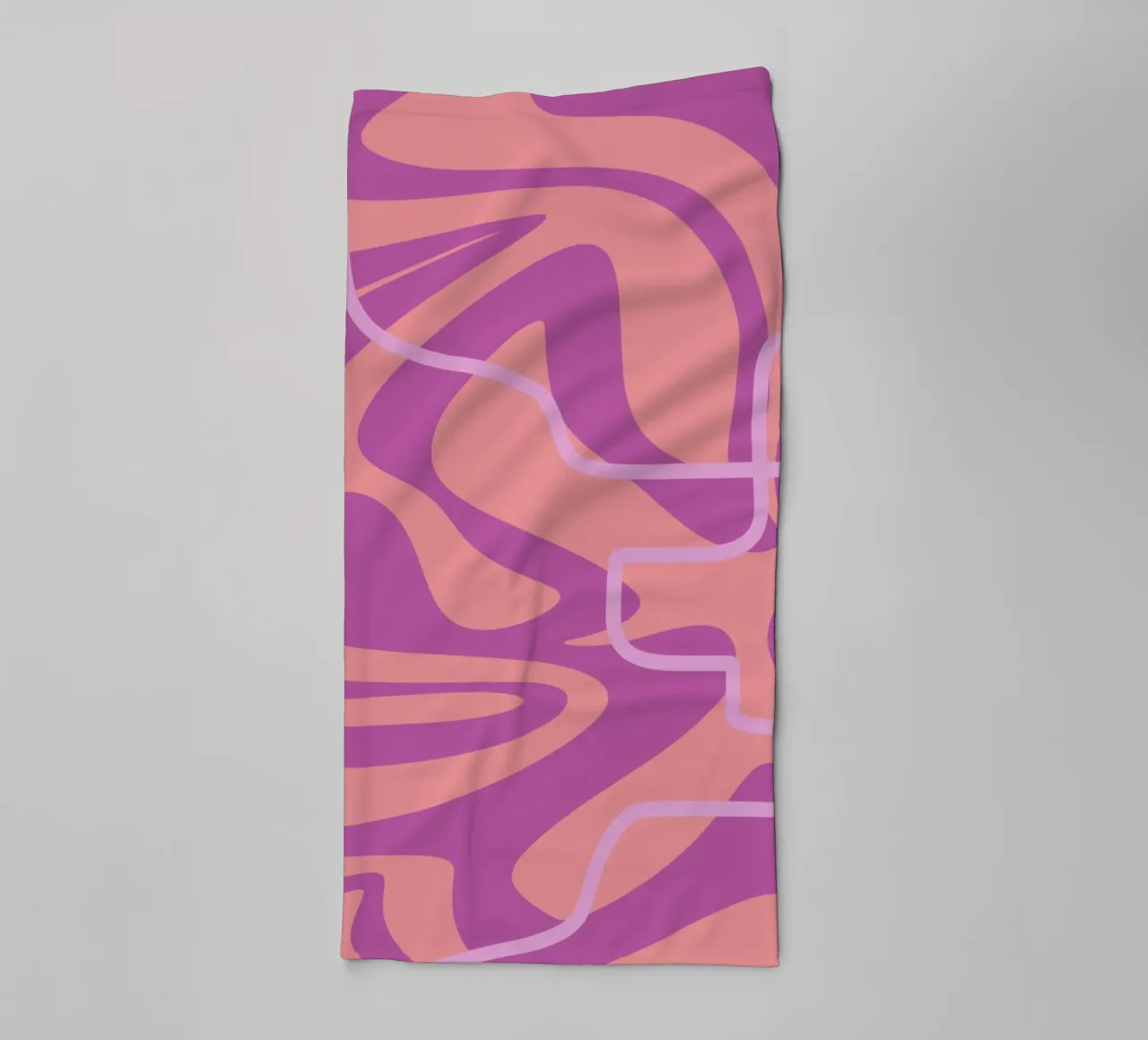 Wave Pattern Lines towel by MODERN NUANCE