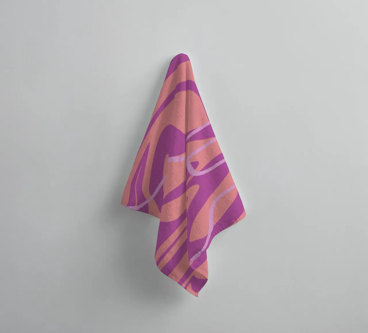 Wave Pattern Lines towel by MODERN NUANCE