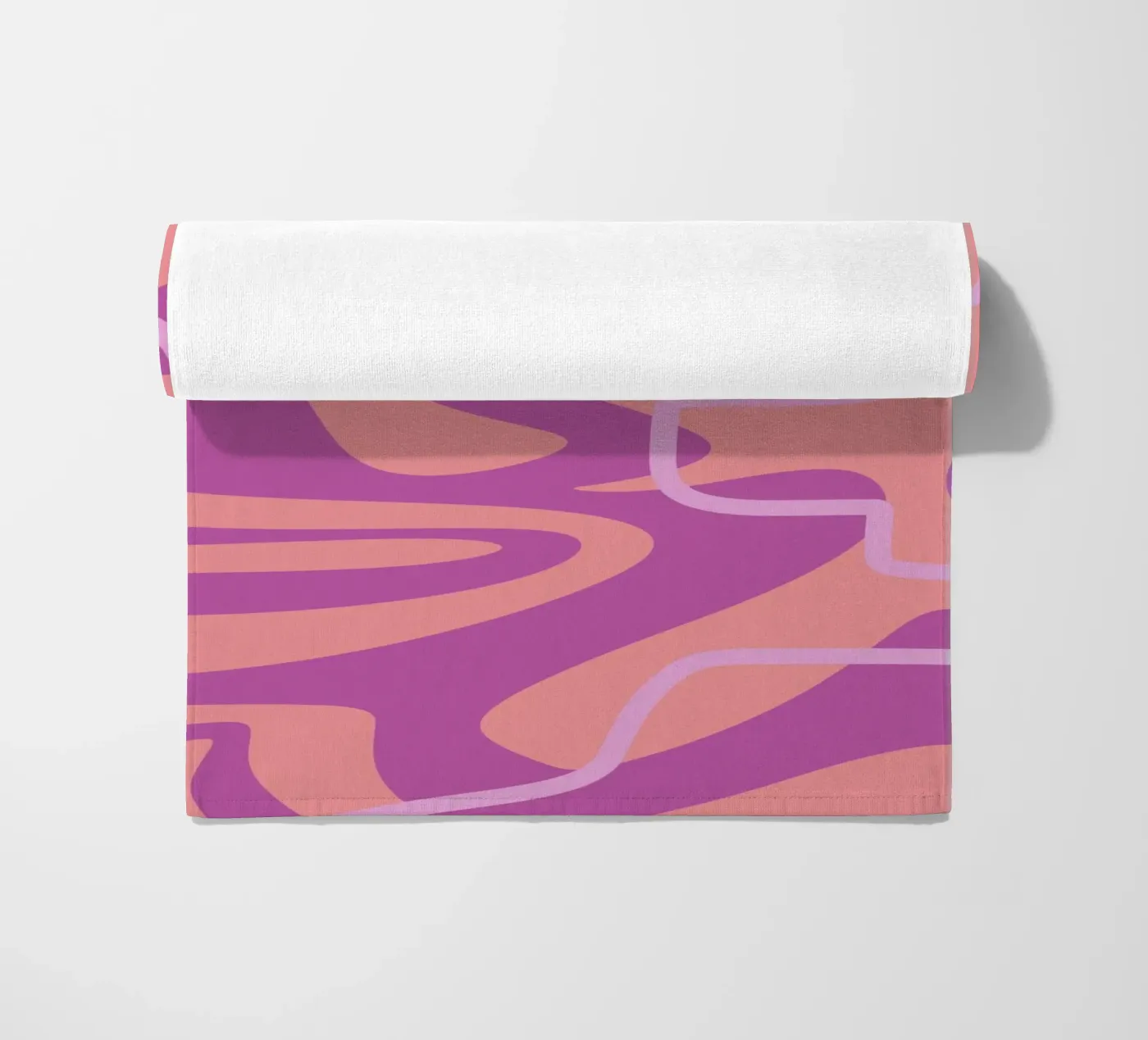 Wave Pattern Lines Strandtuch von MODERN NUANCE