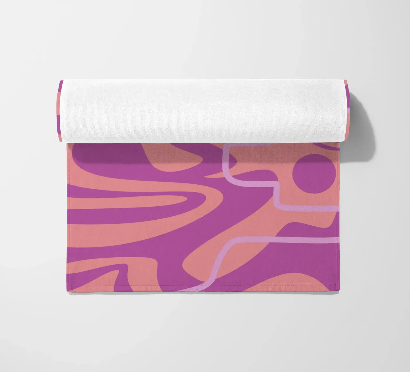 Wave Pattern Lines Strandtuch von MODERN NUANCE