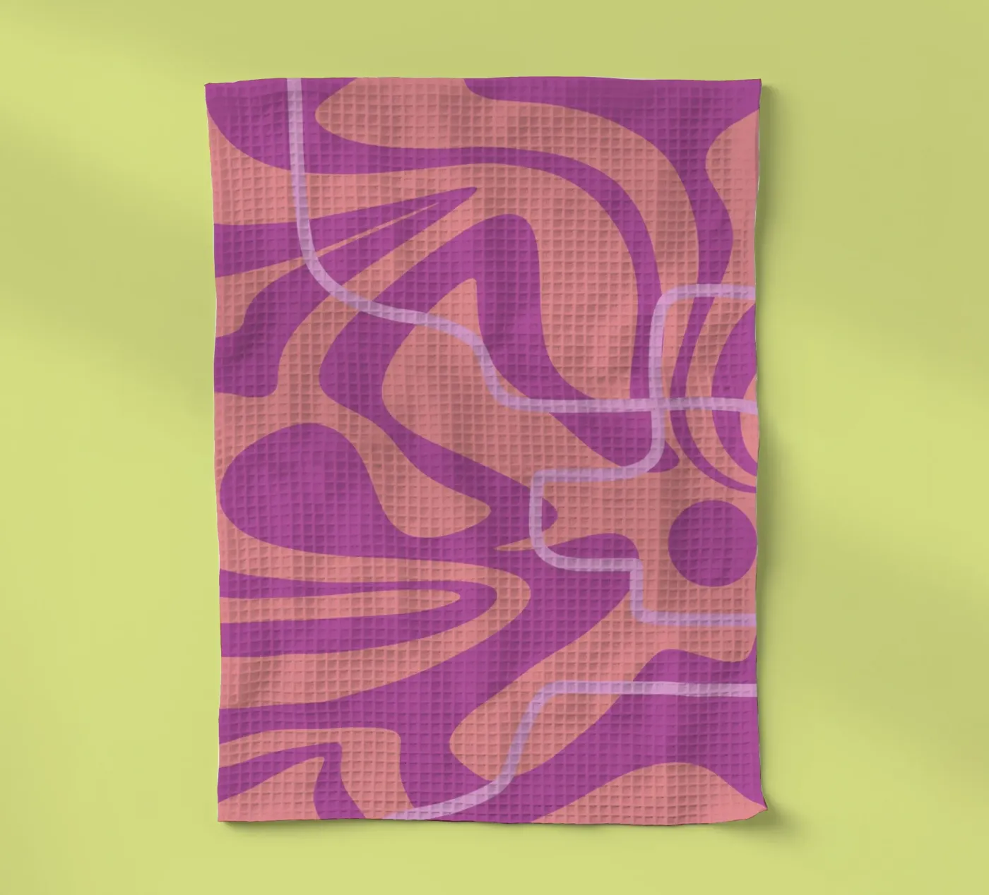 Wave Pattern Lines torchon de MODERN NUANCE
