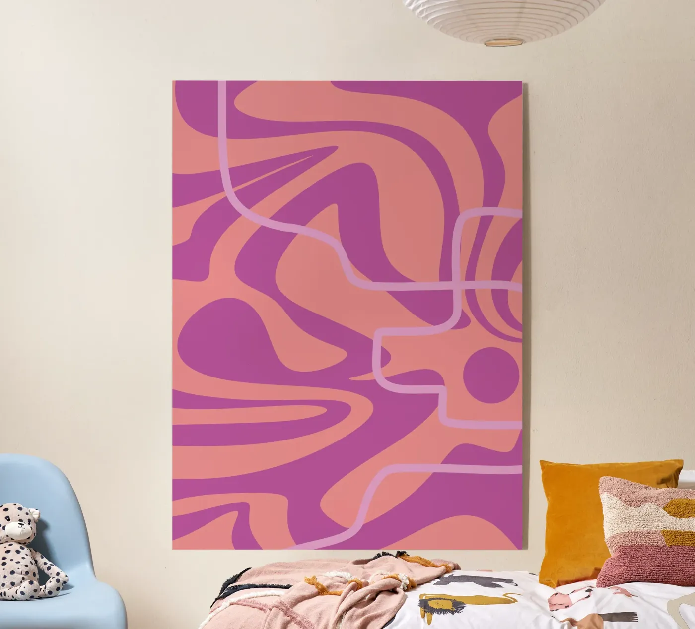 Wave Pattern Lines Acryl-Glas von MODERN NUANCE