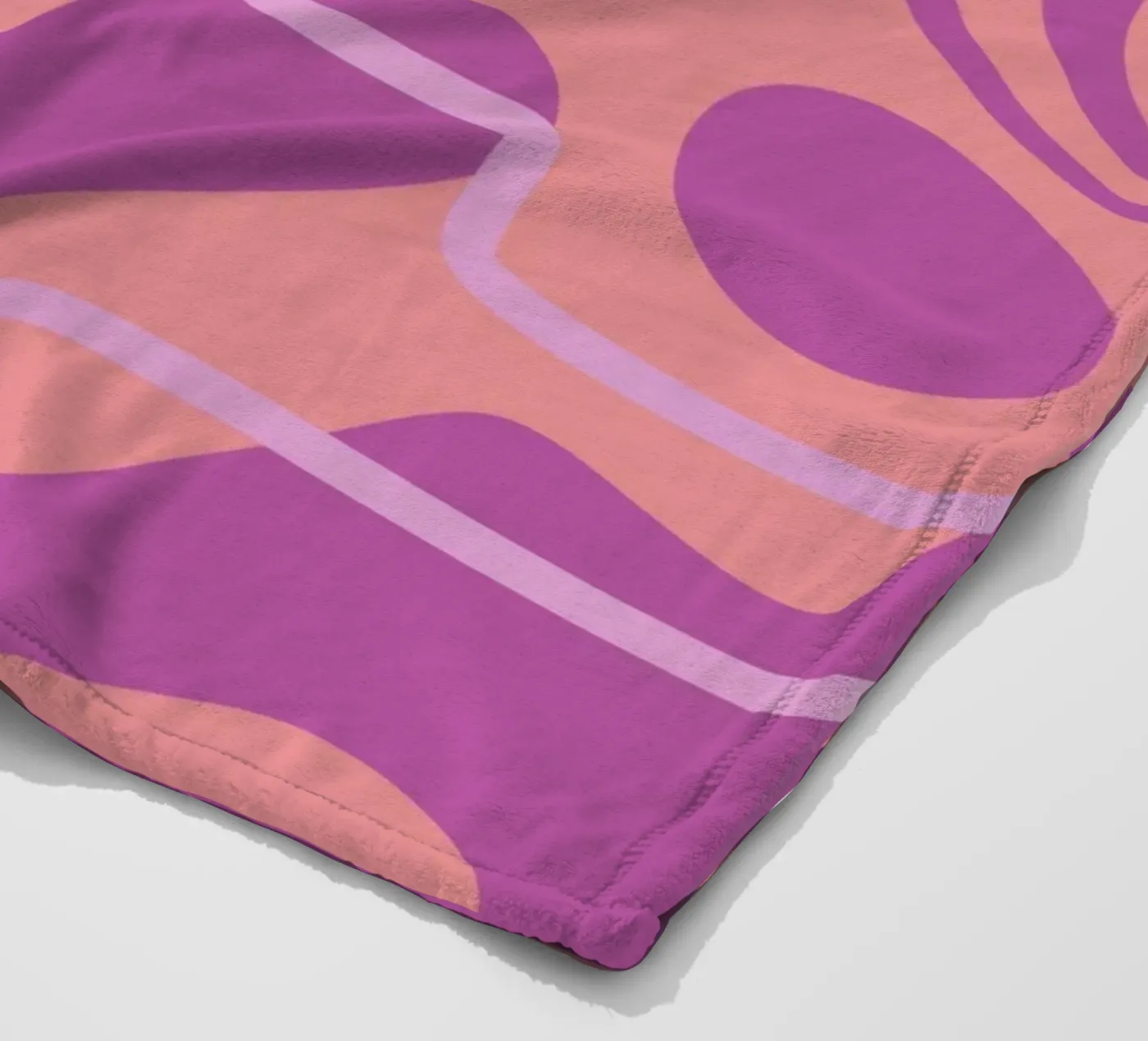 Lignes d'ondes plaid polaire de MODERN NUANCE