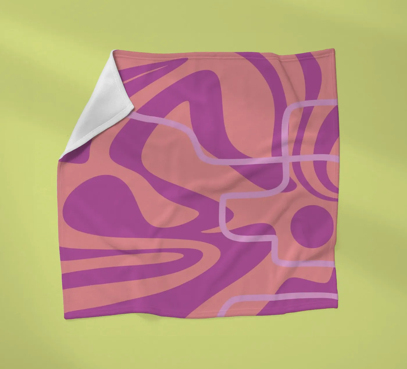 Lignes d'ondes plaid polaire de MODERN NUANCE