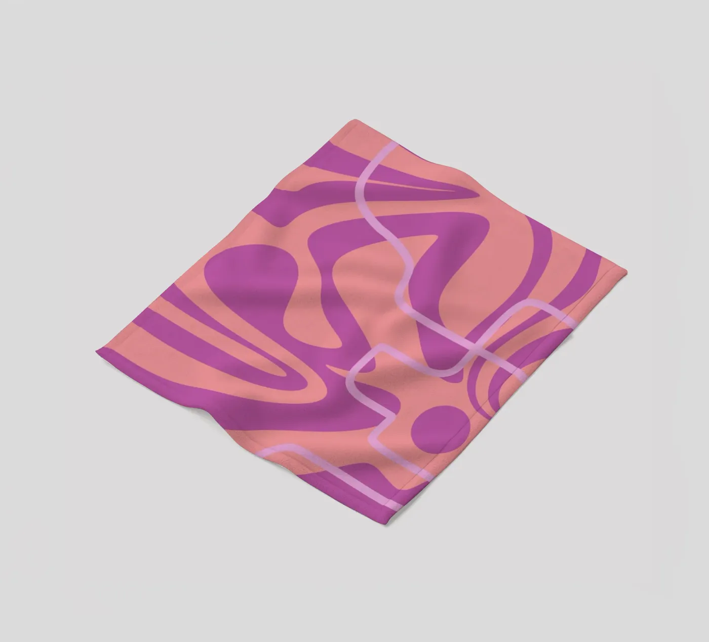 Lignes d'ondes plaid polaire de MODERN NUANCE