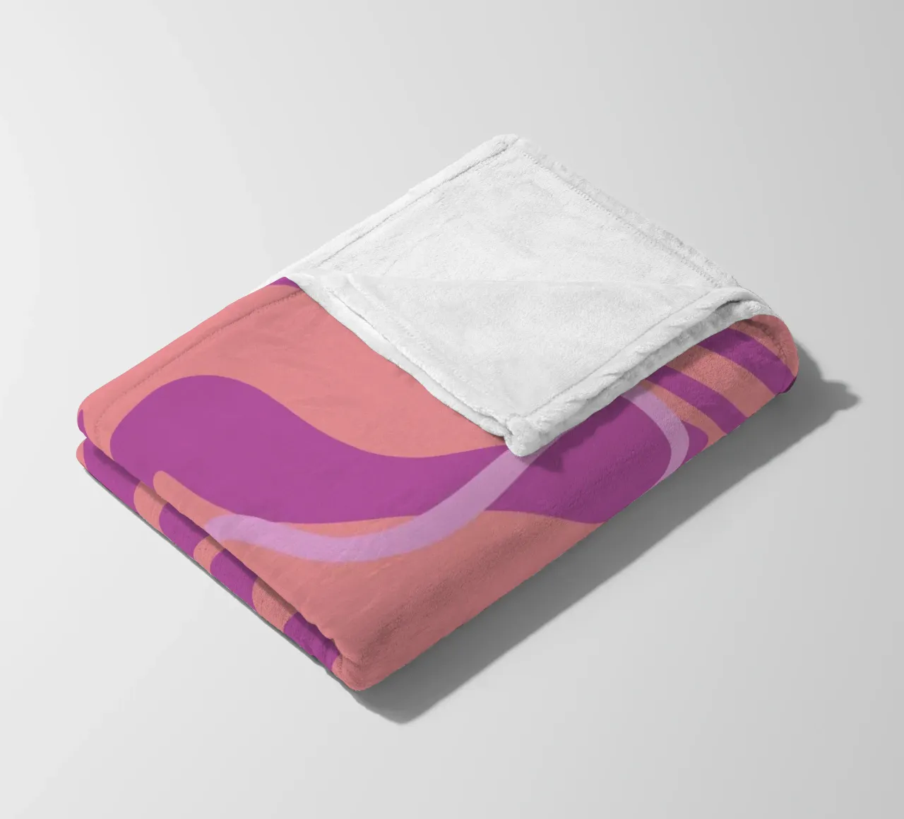 Wave Pattern Lines fleece blanket by MODERN NUANCE