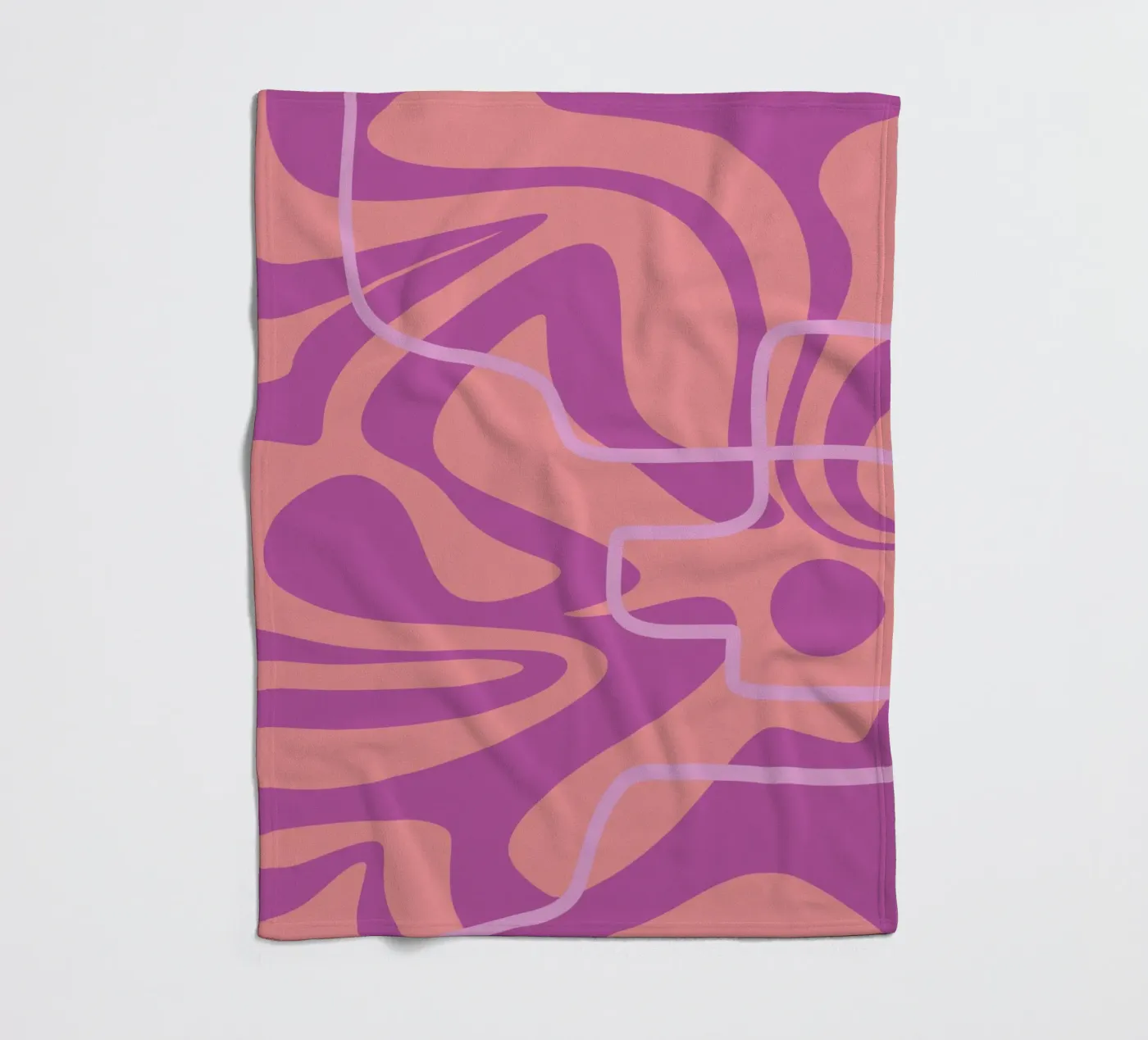 Lignes d'ondes plaid polaire de MODERN NUANCE