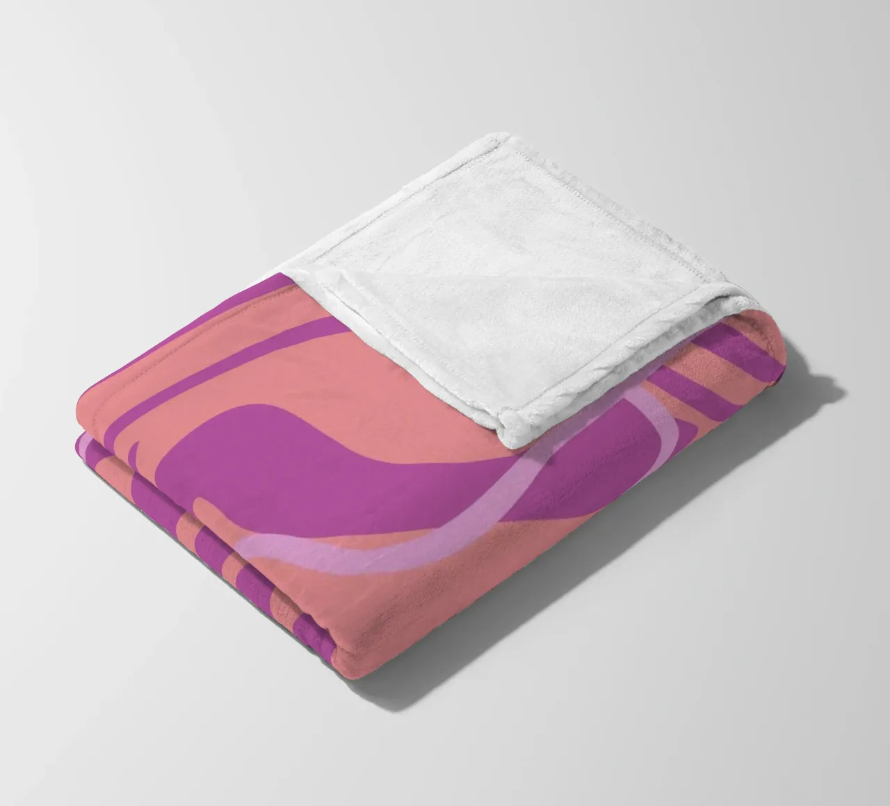 Wave Pattern Lines fleece blanket by MODERN NUANCE