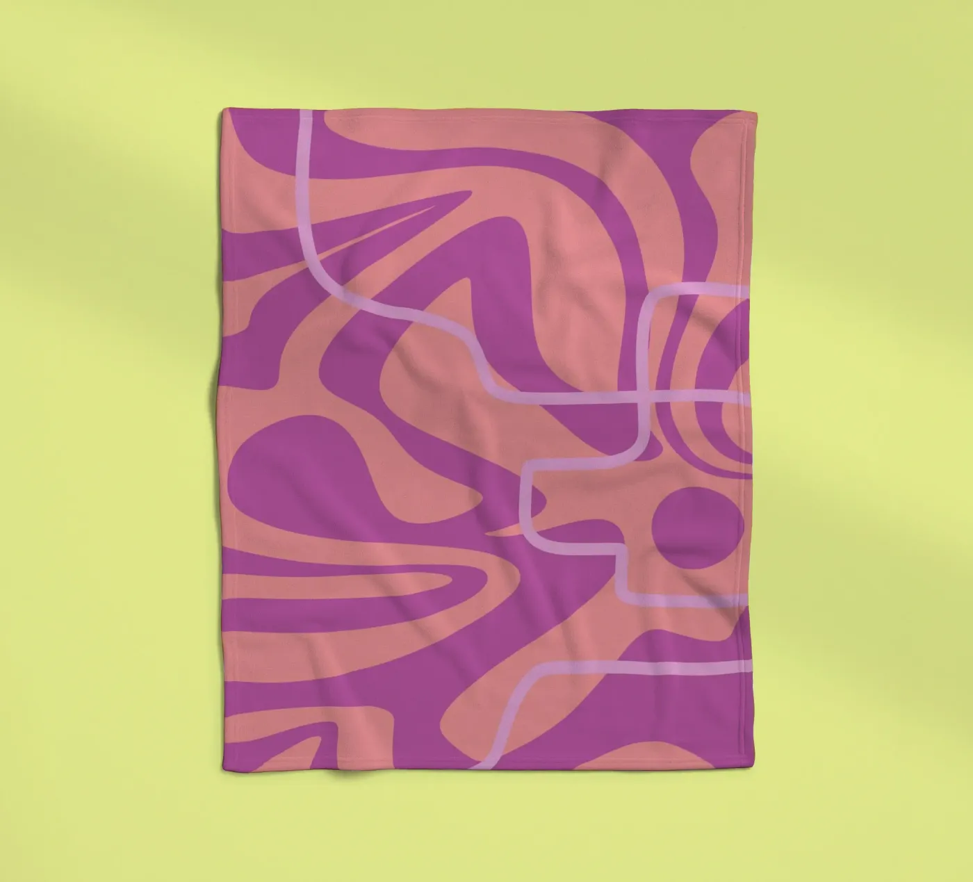 Lignes d'ondes plaid polaire de MODERN NUANCE