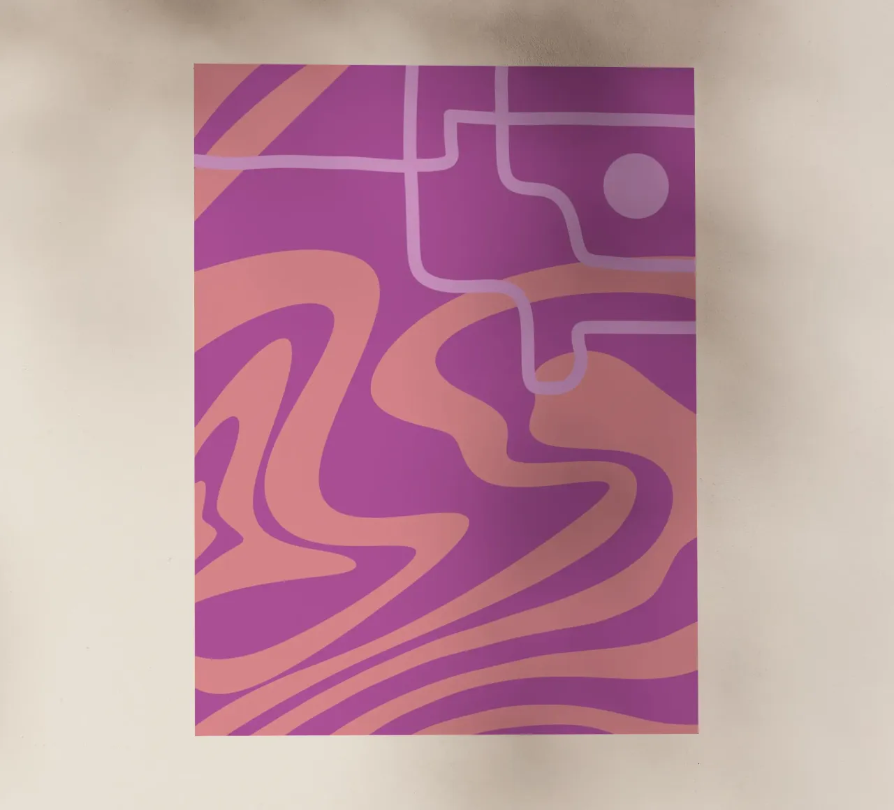 Steile Wellenlinie Backlit Folie von MODERN NUANCE