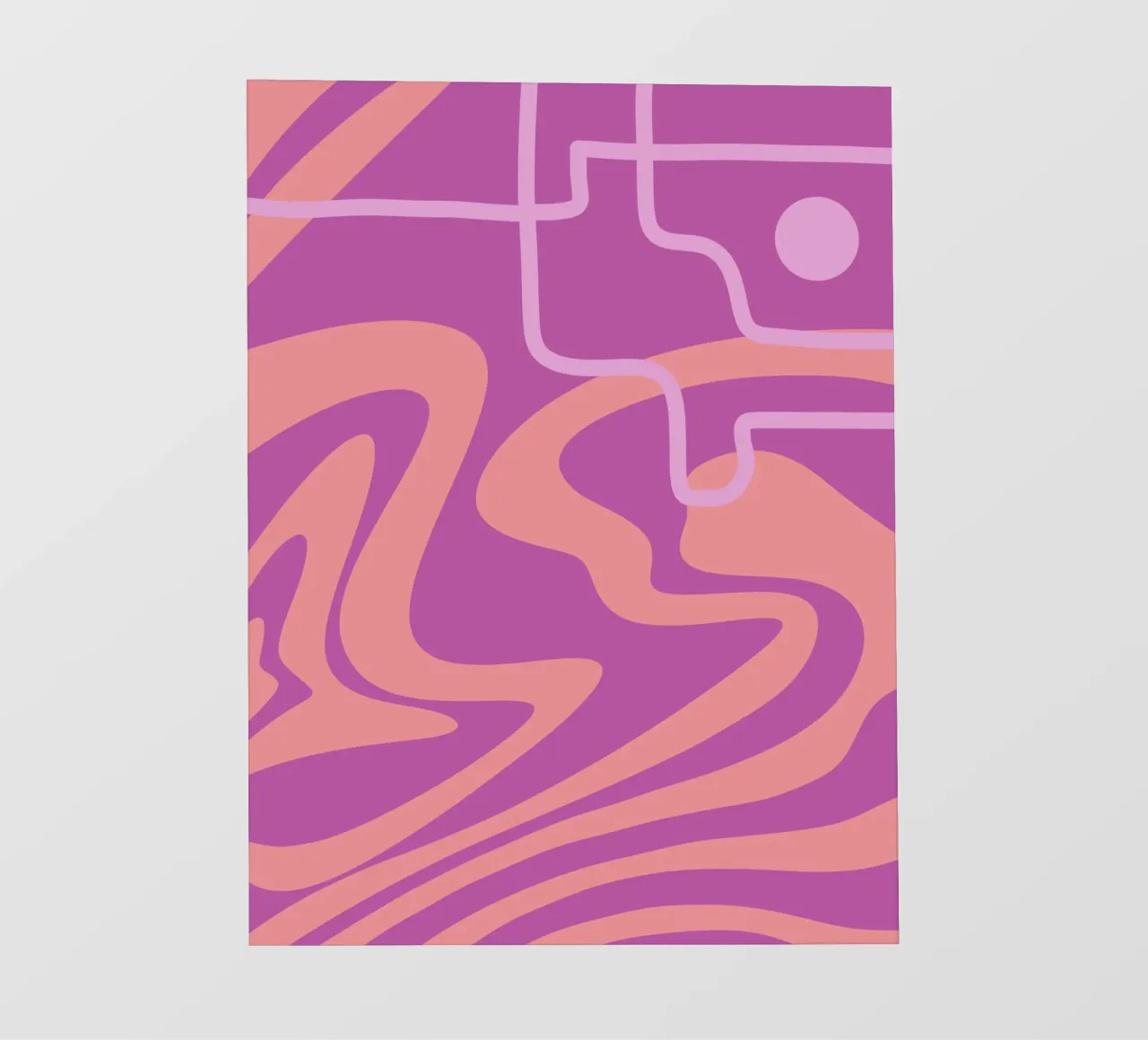 Steile Wellenlinie Backlit Folie von MODERN NUANCE