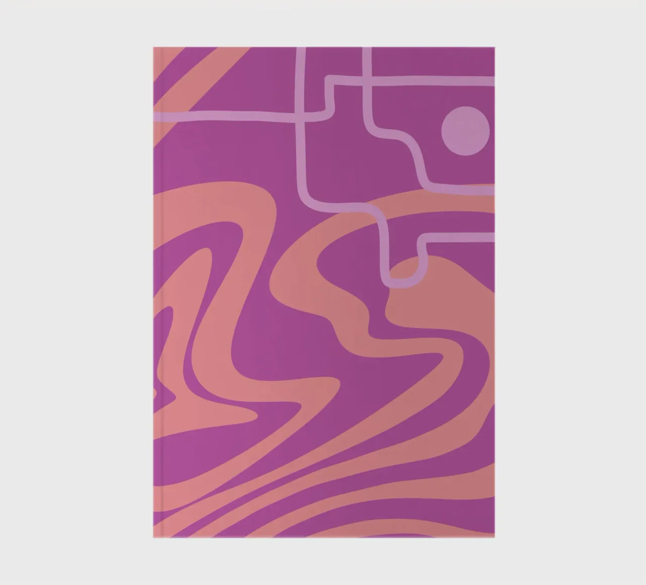 Steep Wave Line notebook by MODERN NUANCE