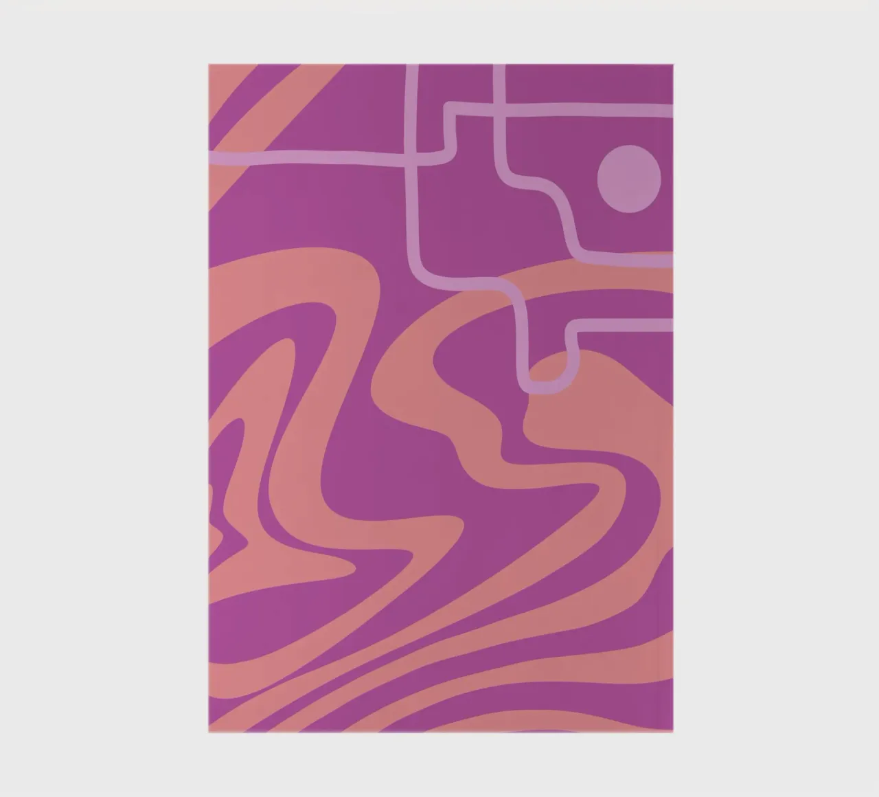 Steep Wave Line notebook by MODERN NUANCE