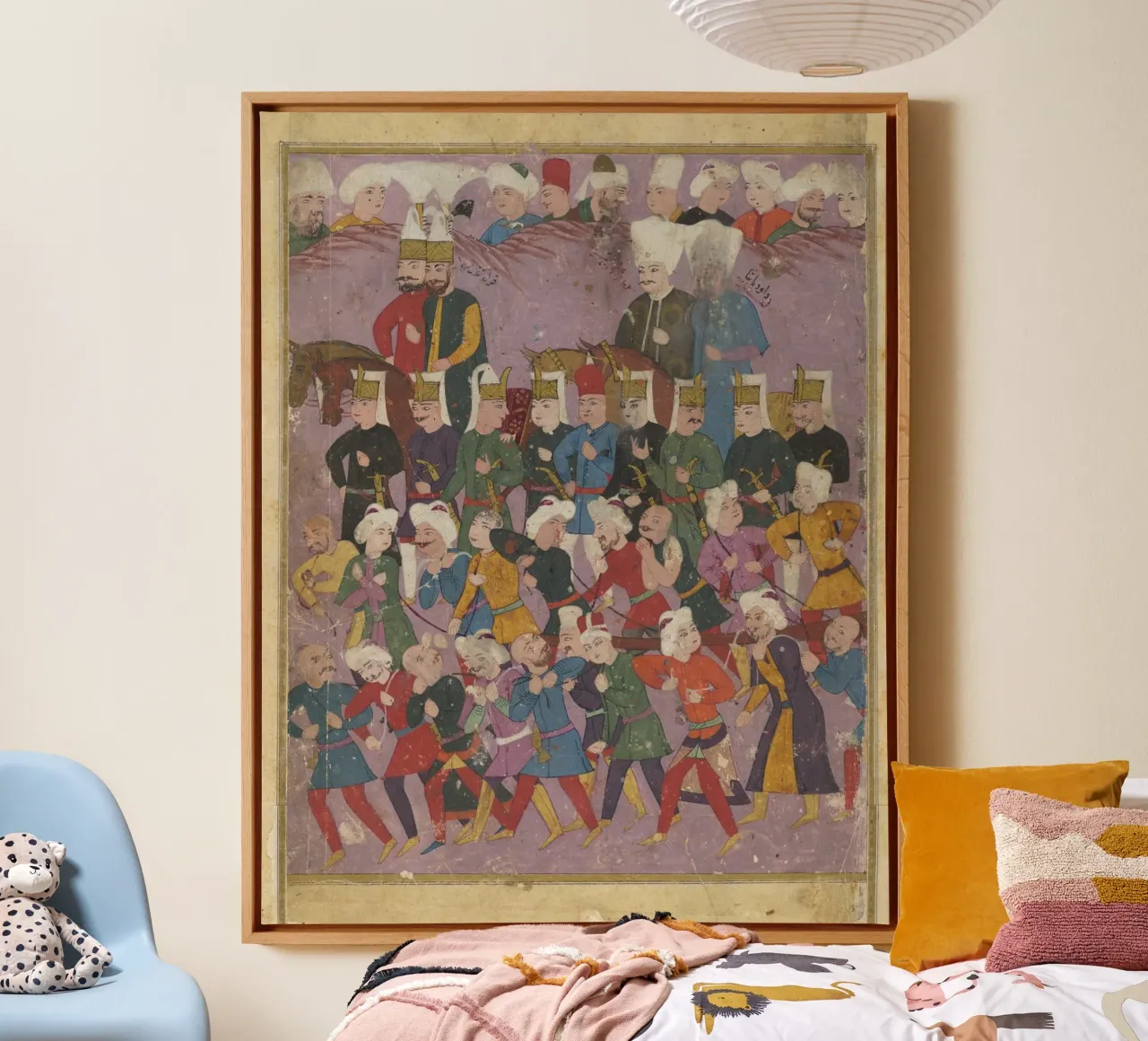 Grand Vizier Davud Pasha in a Procession canvas with Floater frame by vintageshop