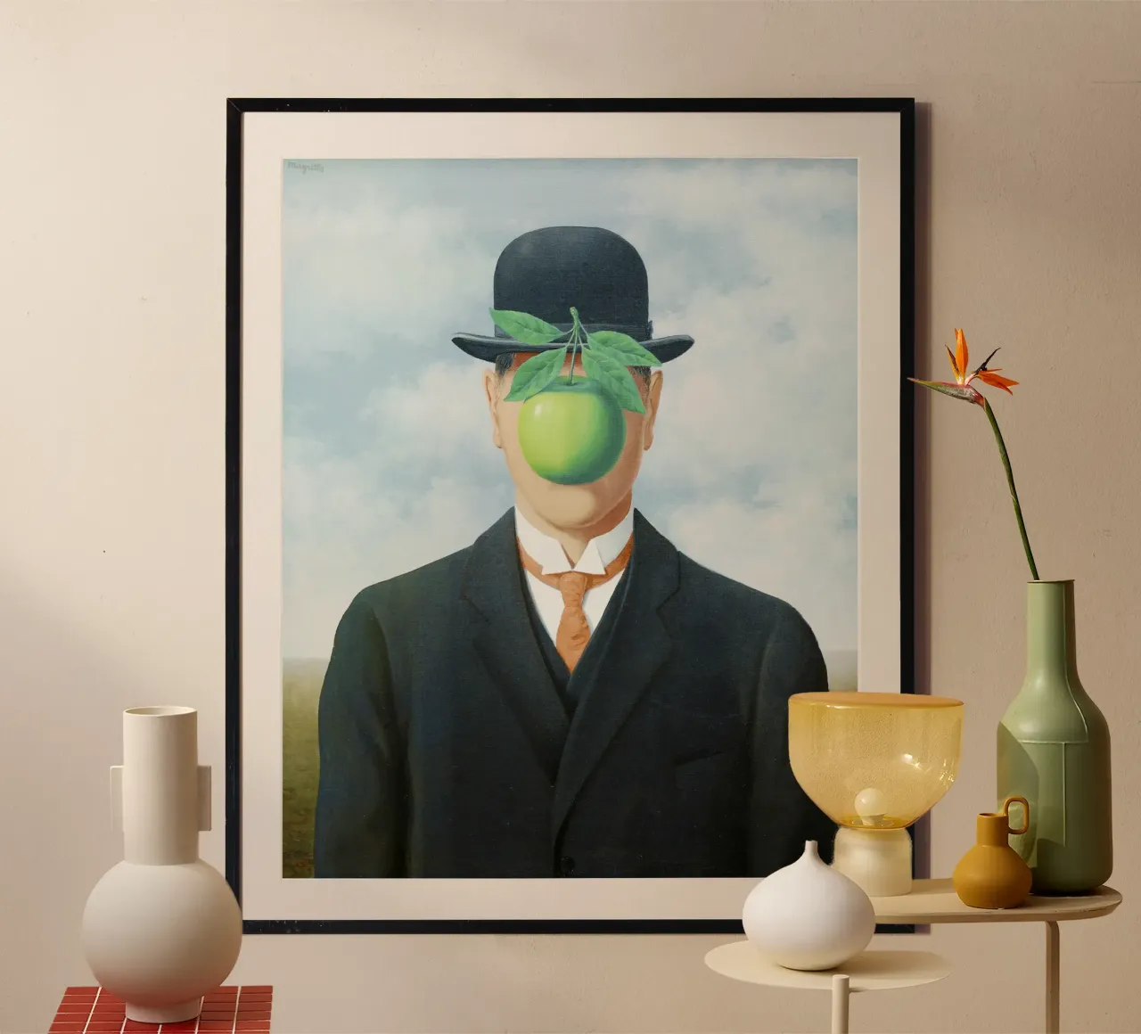 René Magritte - Il figlio dell'uomo (1964) poster da Classic Art Prints