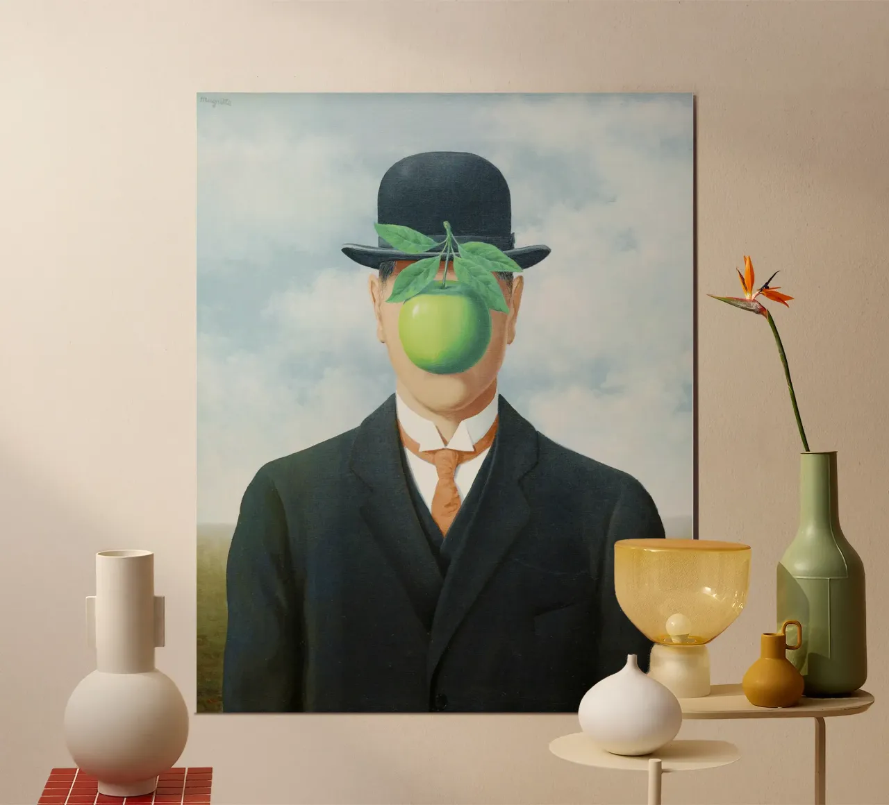 René Magritte - Il figlio dell'uomo (1964) poster da Classic Art Prints