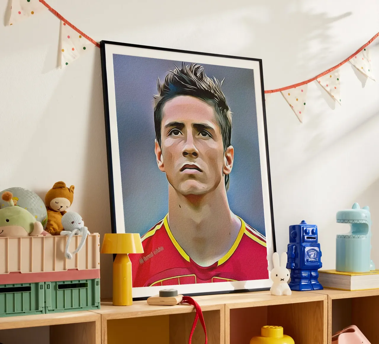 Fernando Torres con la maglia della Nazionale spagnola poster da dan band
