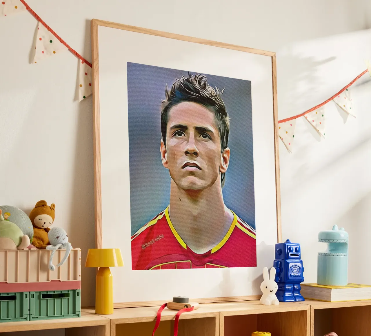 Fernando Torres con la maglia della Nazionale spagnola poster da dan band