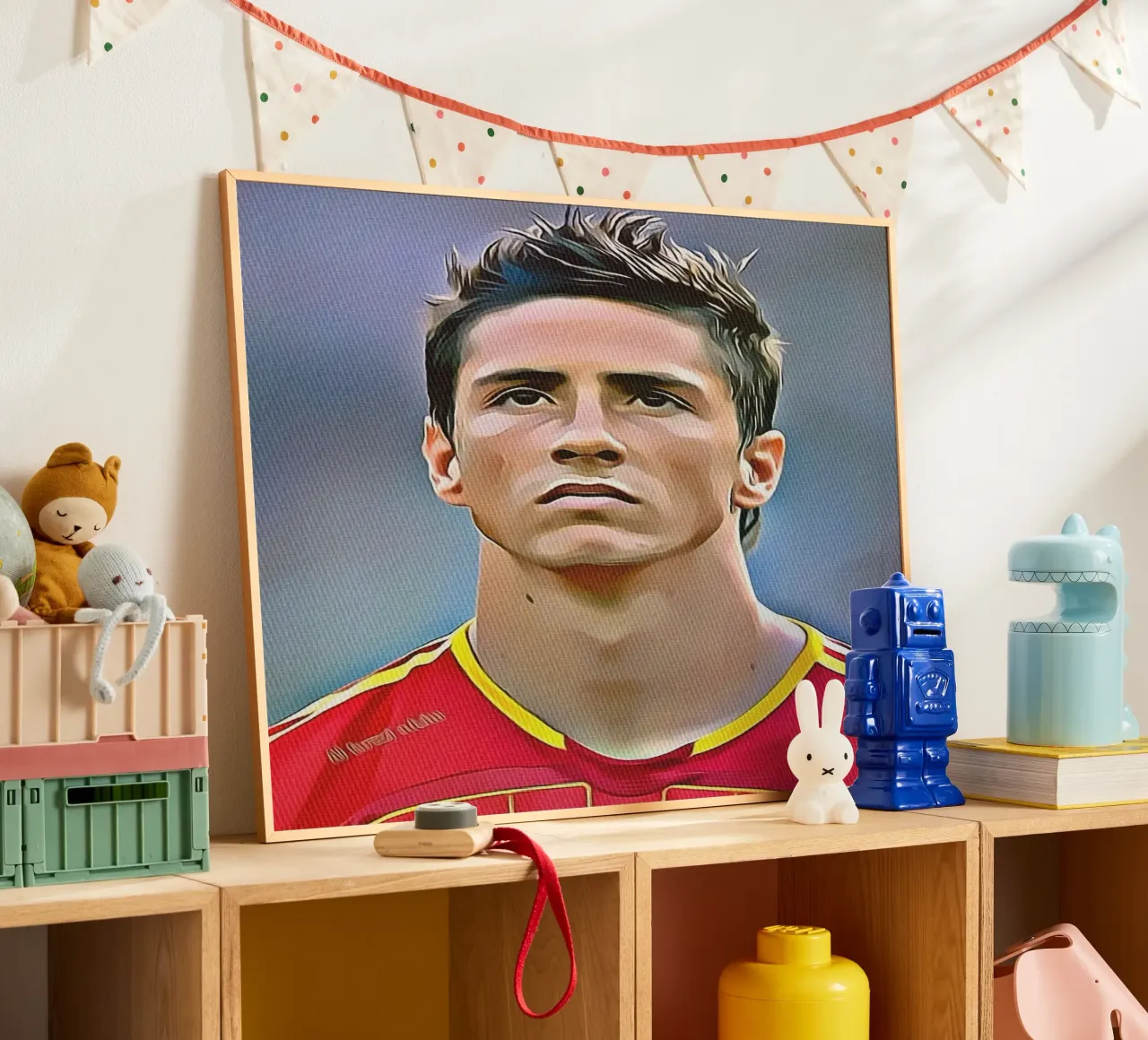 Fernando Torres con la maglia della Nazionale spagnola poster da dan band