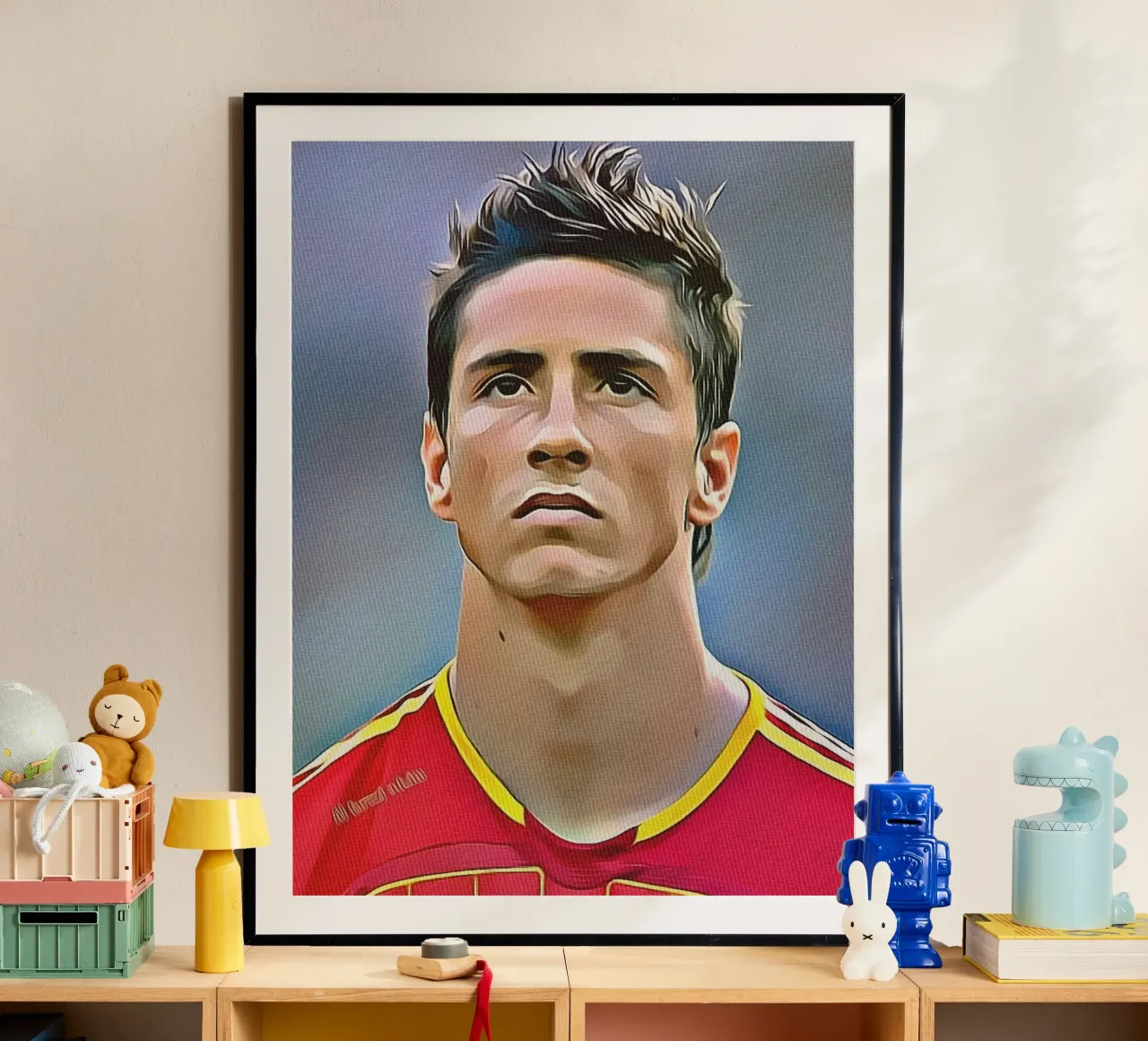 Fernando Torres con la maglia della Nazionale spagnola poster da dan band