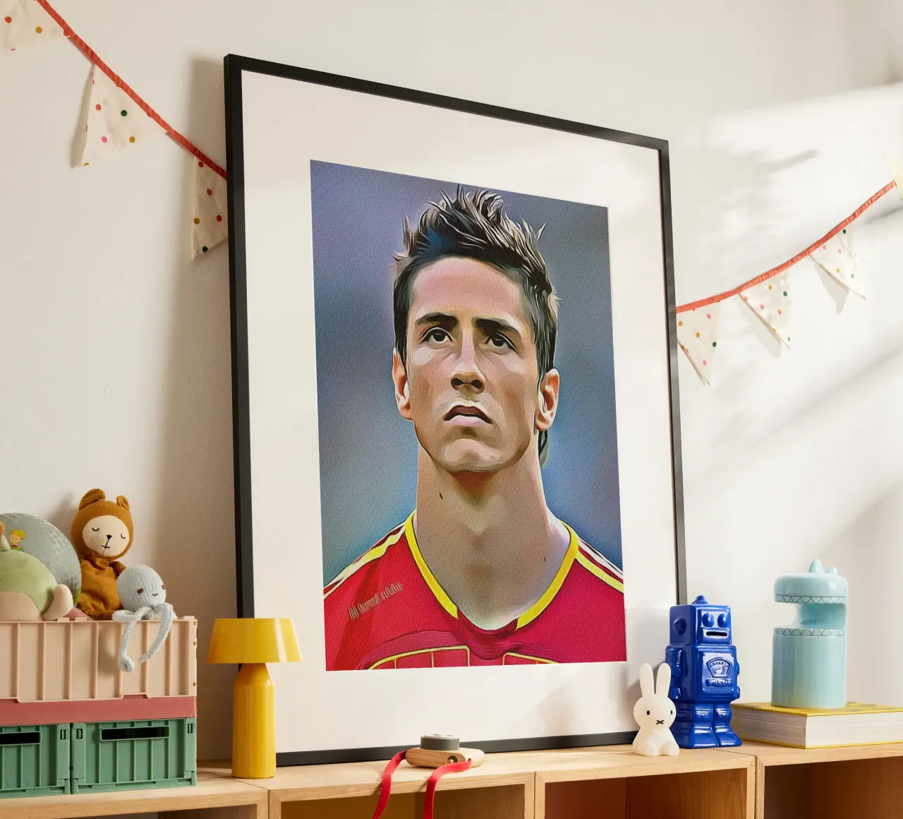 Fernando Torres con la maglia della Nazionale spagnola poster da dan band