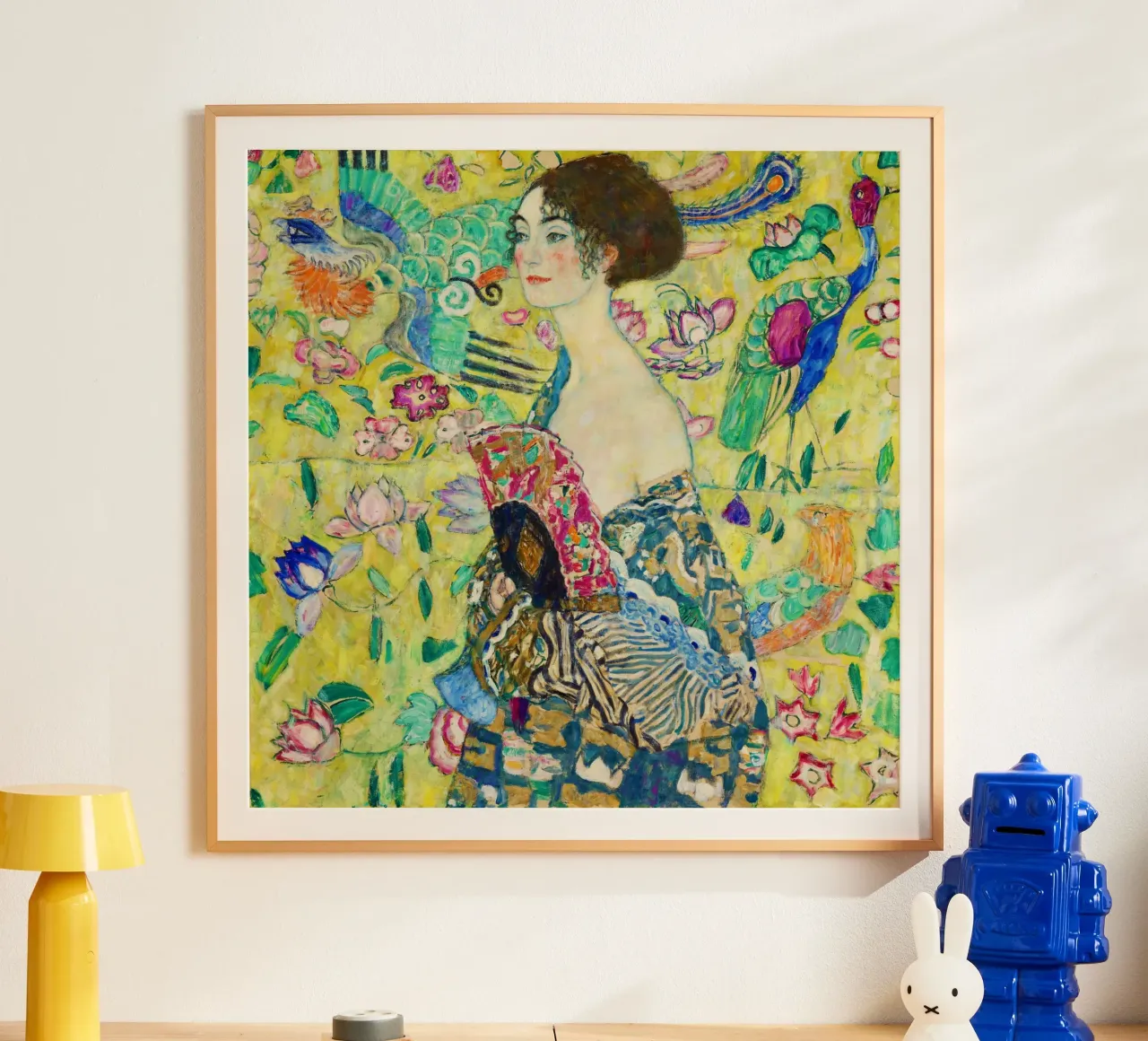 Gustav Klimt - Signora con ventaglio poster da Jolie Prints