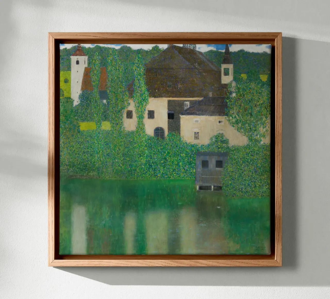 Gustav Klimt - Camera del castello d'acqua tela con Cornice a cassetta da Art History