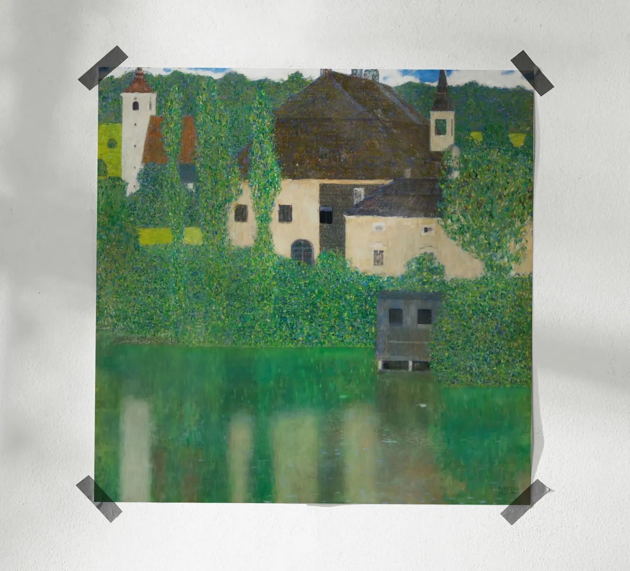 Gustav Klimt - Camera del castello d'acqua poster da Art History