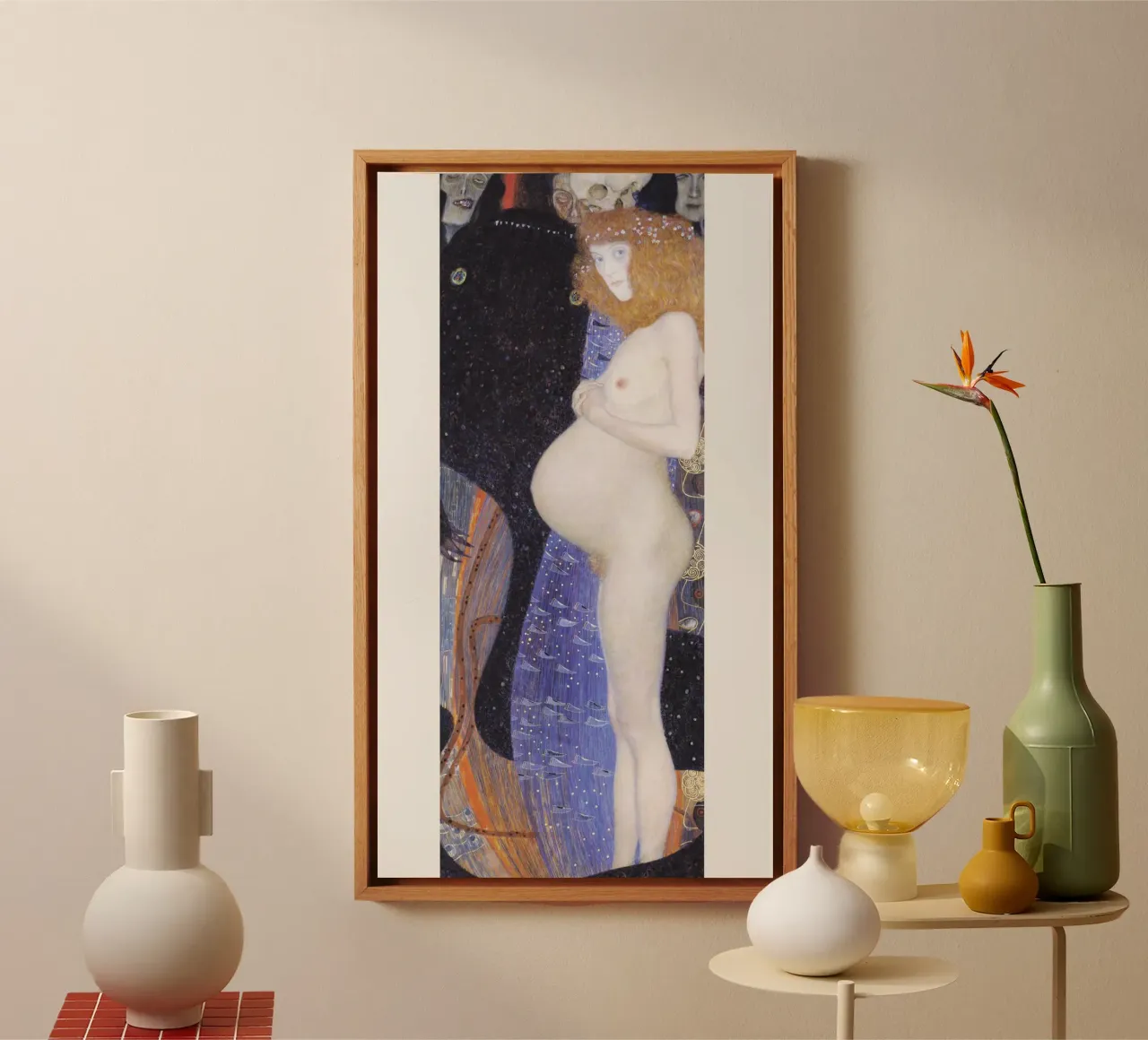 Gustav Klimt - La speranza (1903) tela con Cornice a cassetta da Art History