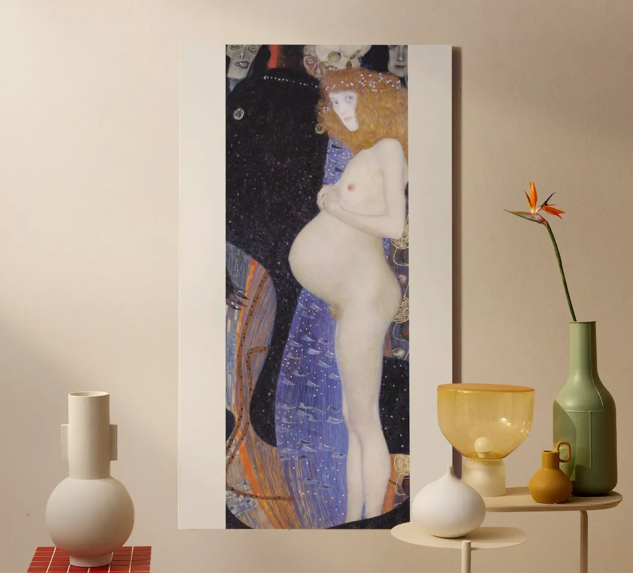Gustav Klimt - La speranza (1903) tela con Cornice a cassetta da Art History