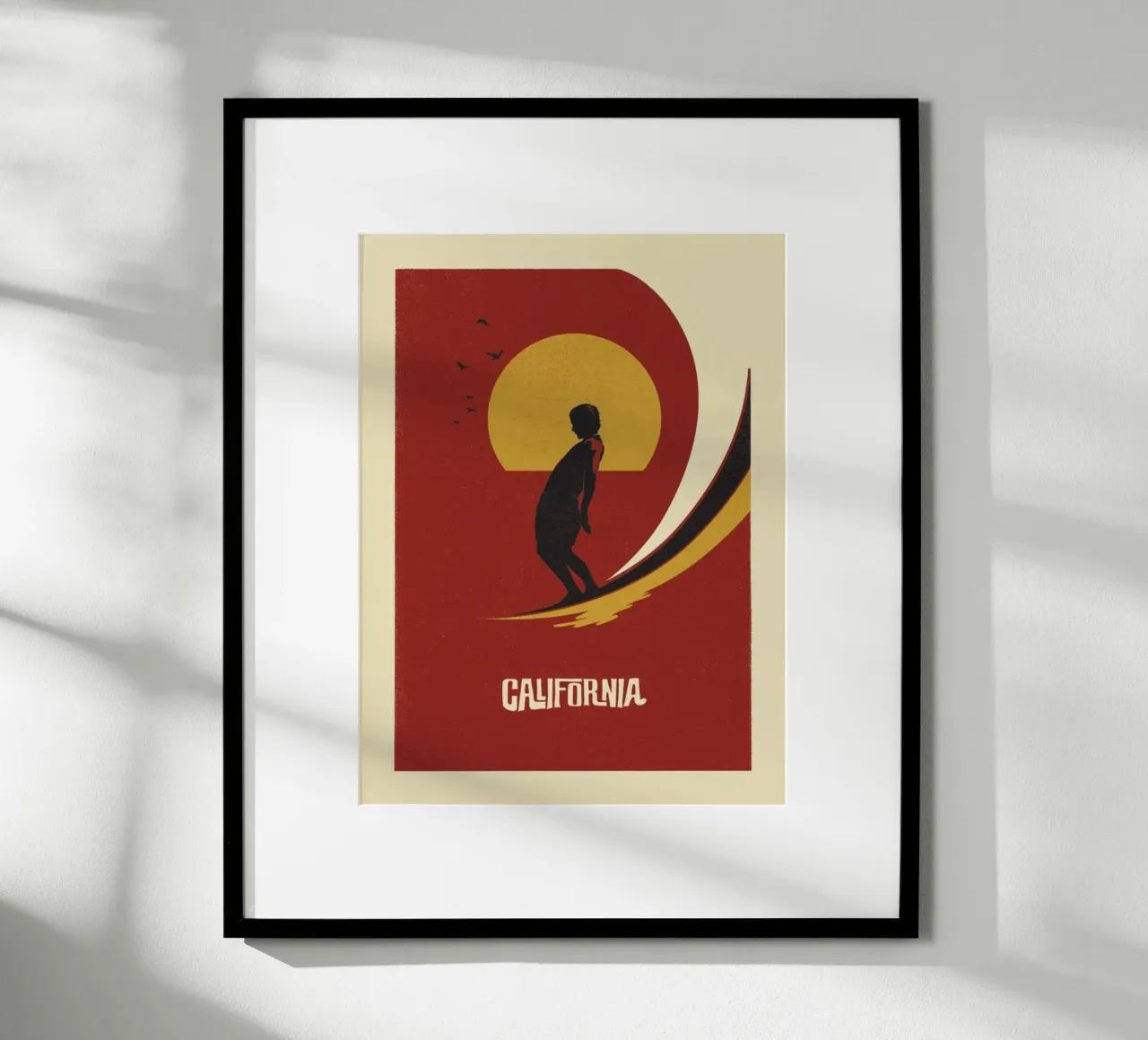 Surf in California poster da cosmos studio