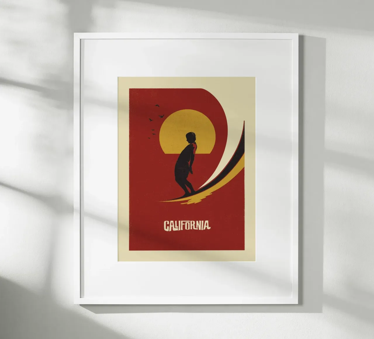Surf in California poster da cosmos studio