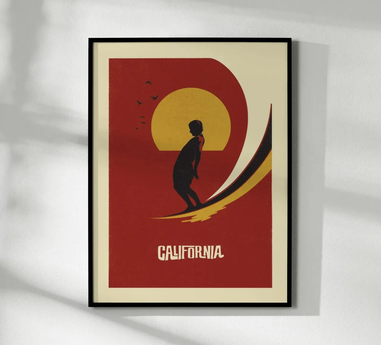 Surf in California poster da cosmos studio