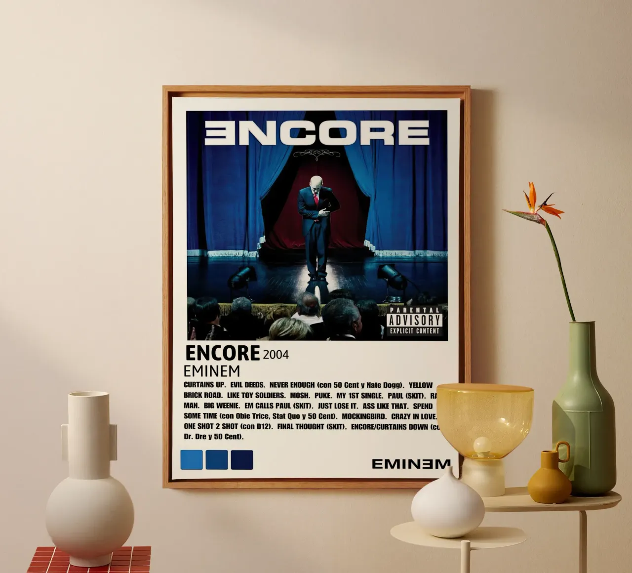 Eminem Encore tela con Cornice a cassetta da Roronoa7