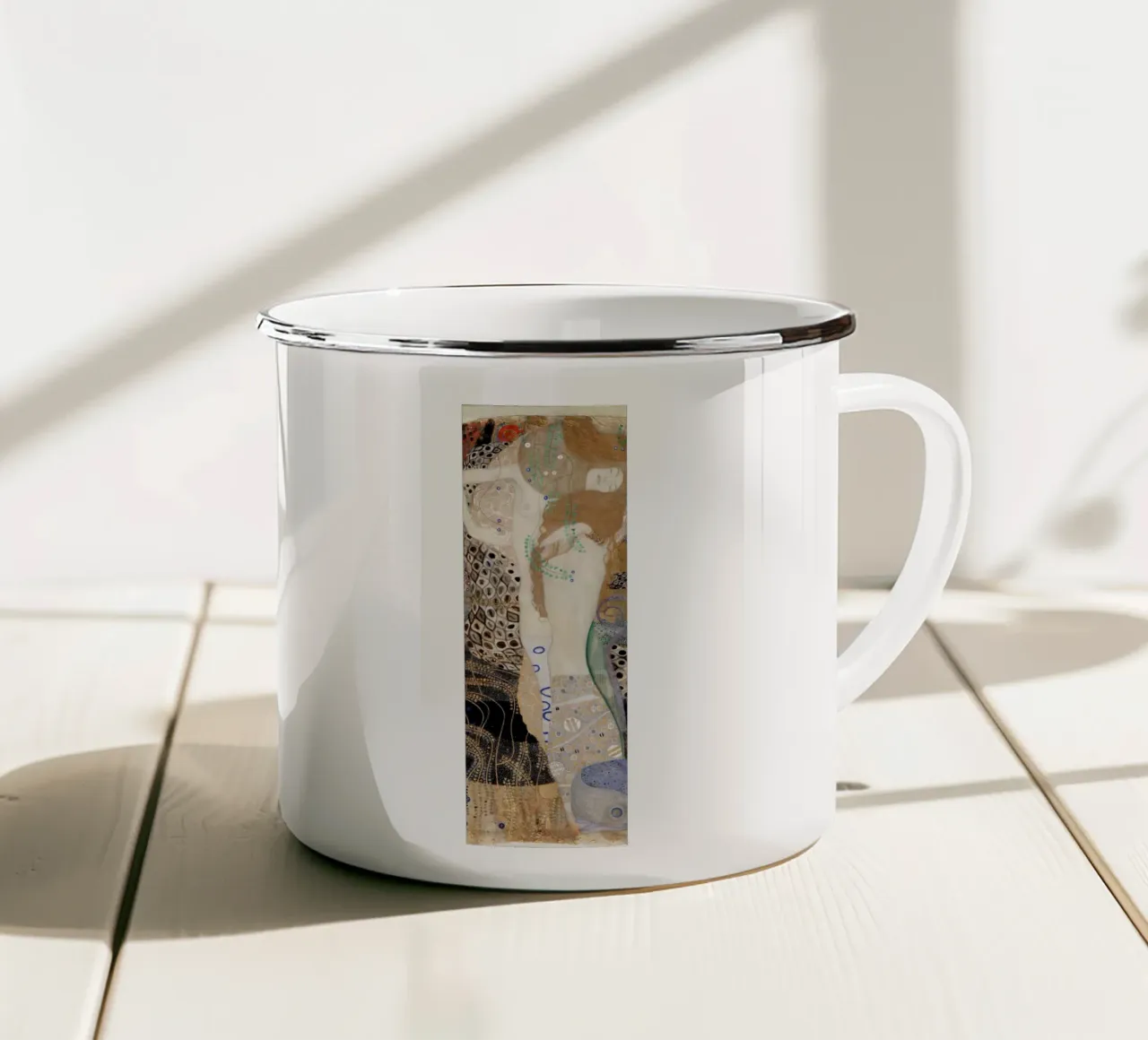 Gustav Klimt - Amici: Serpenti d'acqua tazza in smalto da Gustav Klimt ART Prints