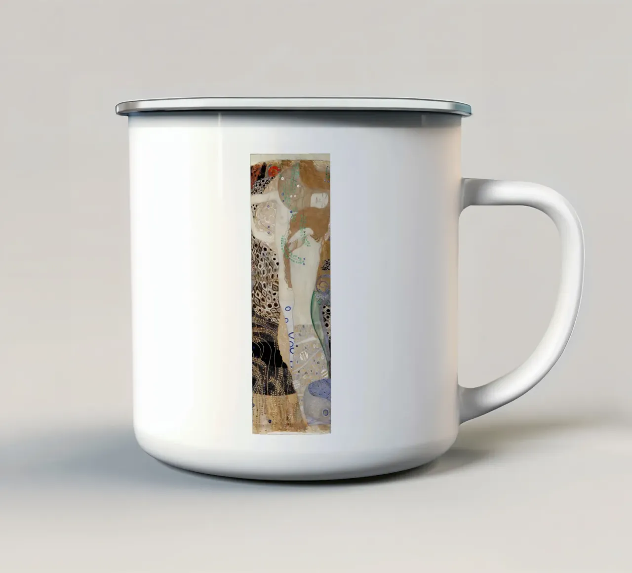 Gustav Klimt - Amici: Serpenti d'acqua tazza in smalto da Gustav Klimt ART Prints