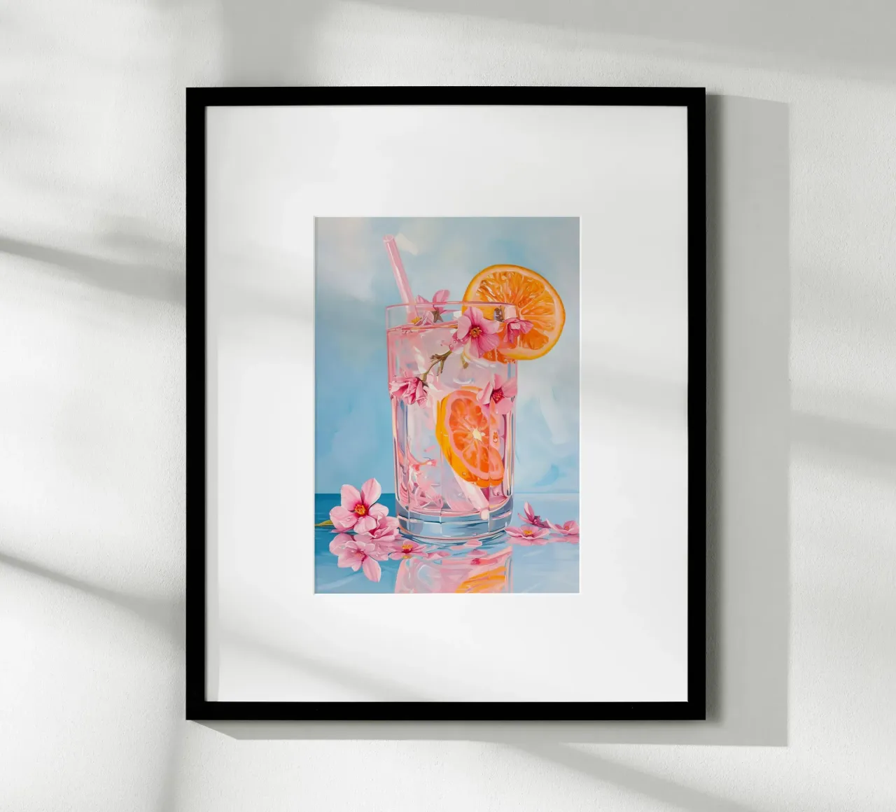 Bevanda ai fiori di ciliegio con arance poster da Yaso Design & Art