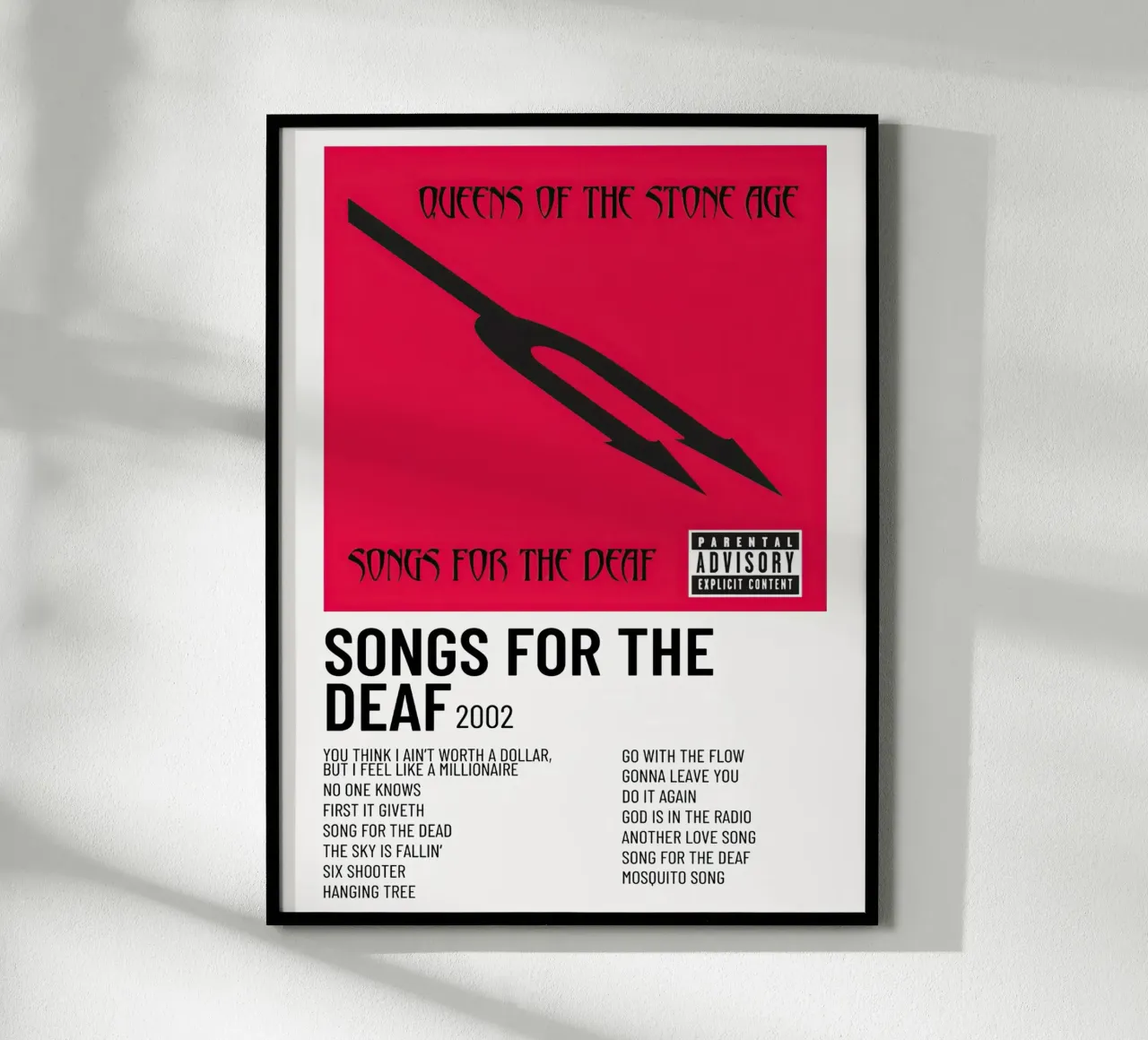Queen s of The Stone Age poster con telaio in legno da Roronoa7