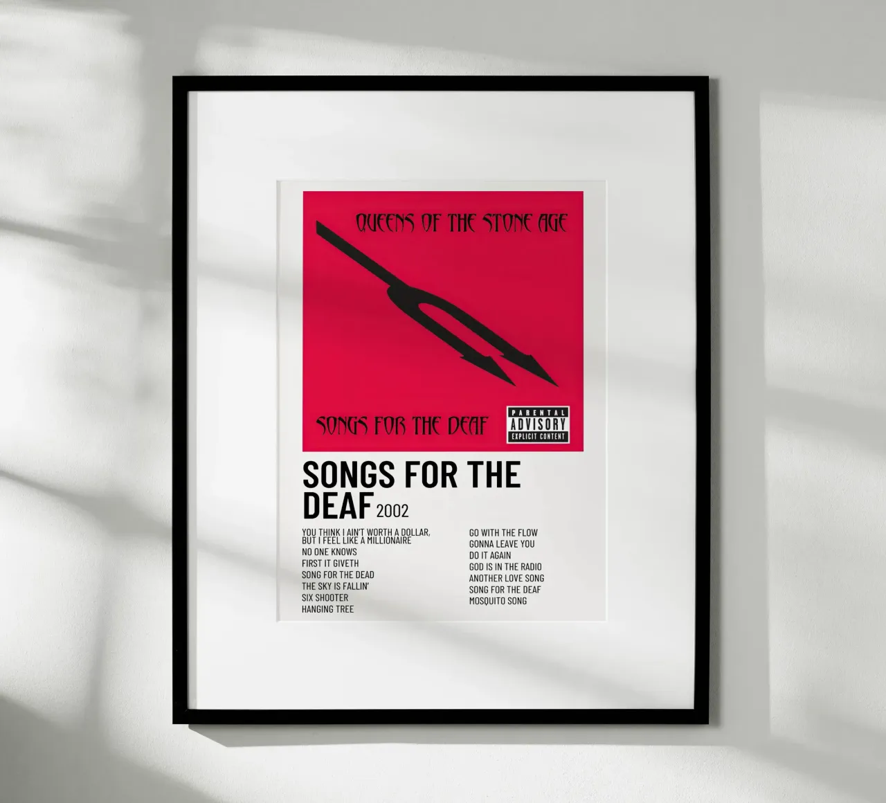 Queen s of The Stone Age poster con telaio in legno da Roronoa7