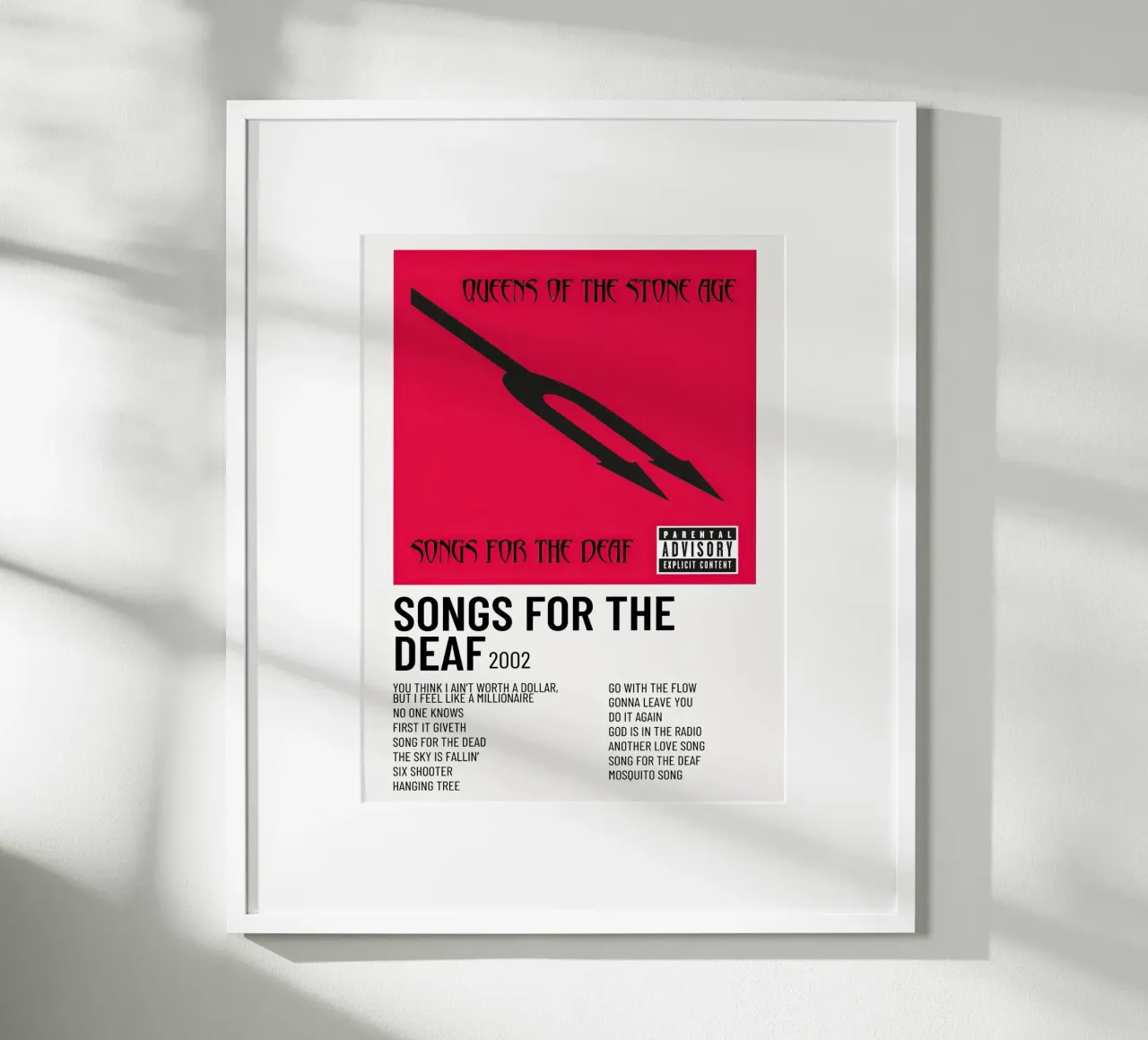 Queen s of The Stone Age poster con telaio in legno da Roronoa7