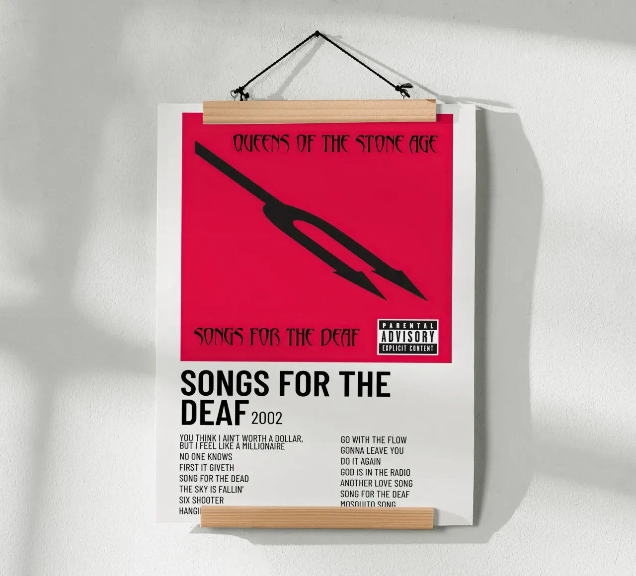 Queen s of The Stone Age poster con telaio in legno da Roronoa7